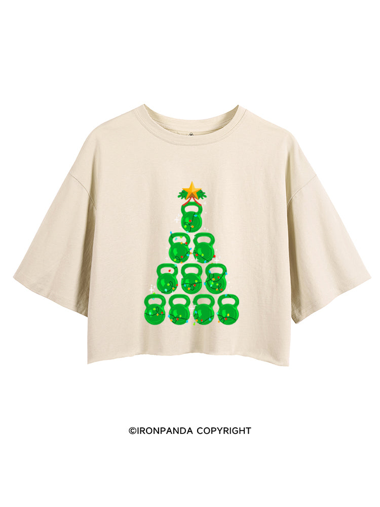 Kettlebell Christmas Tree CROP TOPS