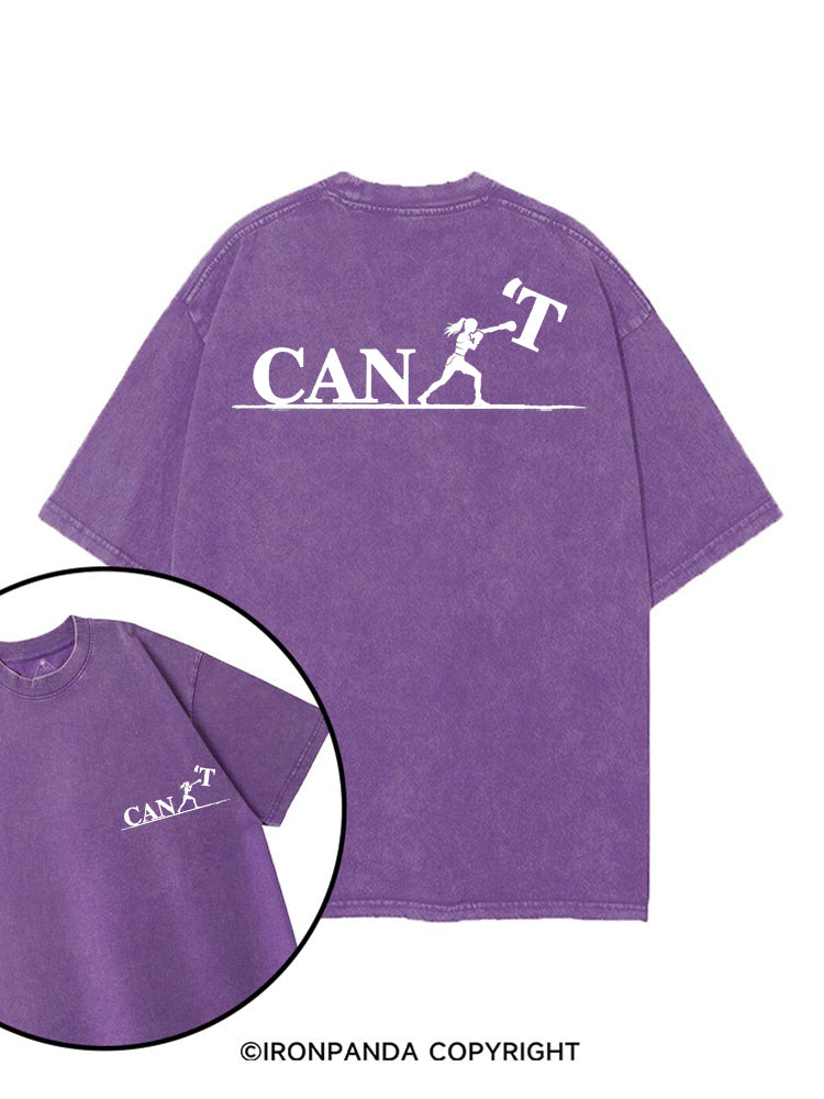 NOW I CAN printed Gym Shirt