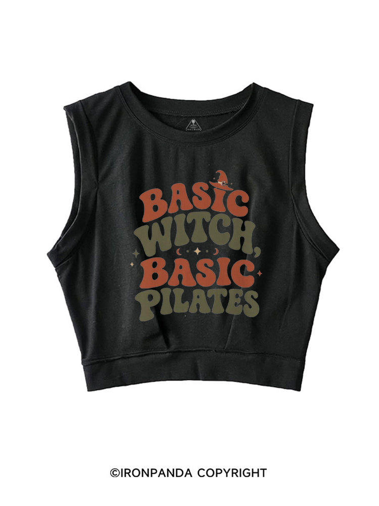 BASIC WITCH BASIC PILATES HALLOWEEN SLEEVELESS CROP TOPS