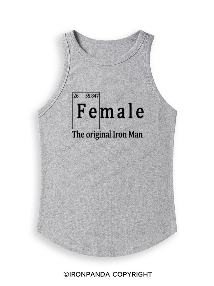 FEMALE THE ORIGINAL IRON MAN TRI ROCKER  Fitted Tank Top