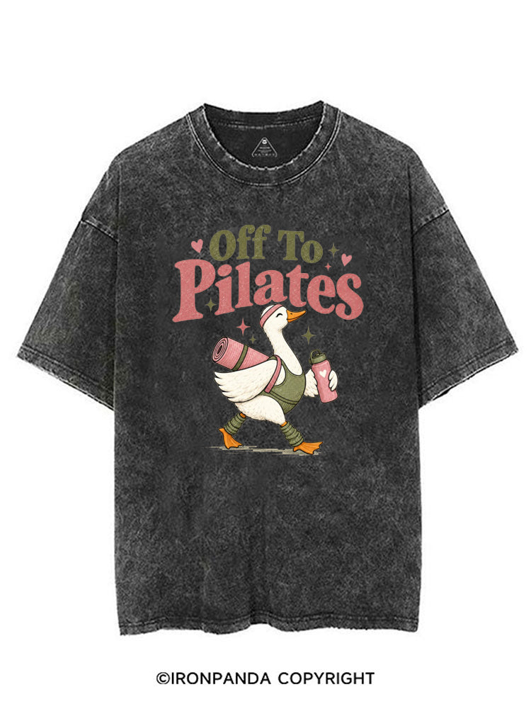OFF TO PILATES GOOSE VINTAGE GYM SHIRT