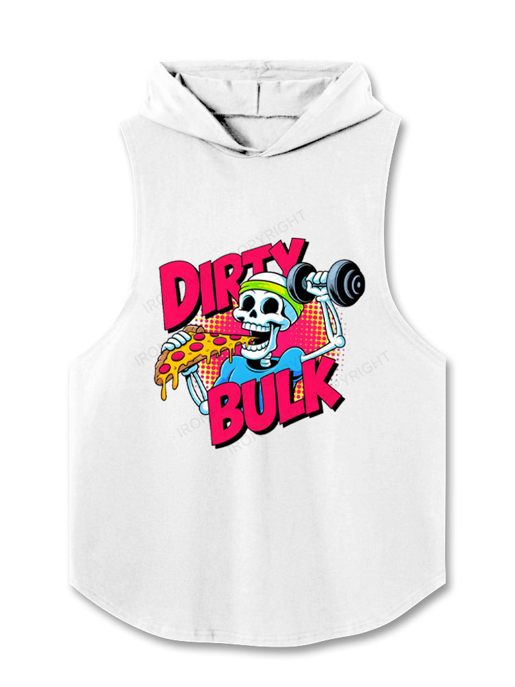 Dirty Bulk Pizza Skeleton Hooded Tank
