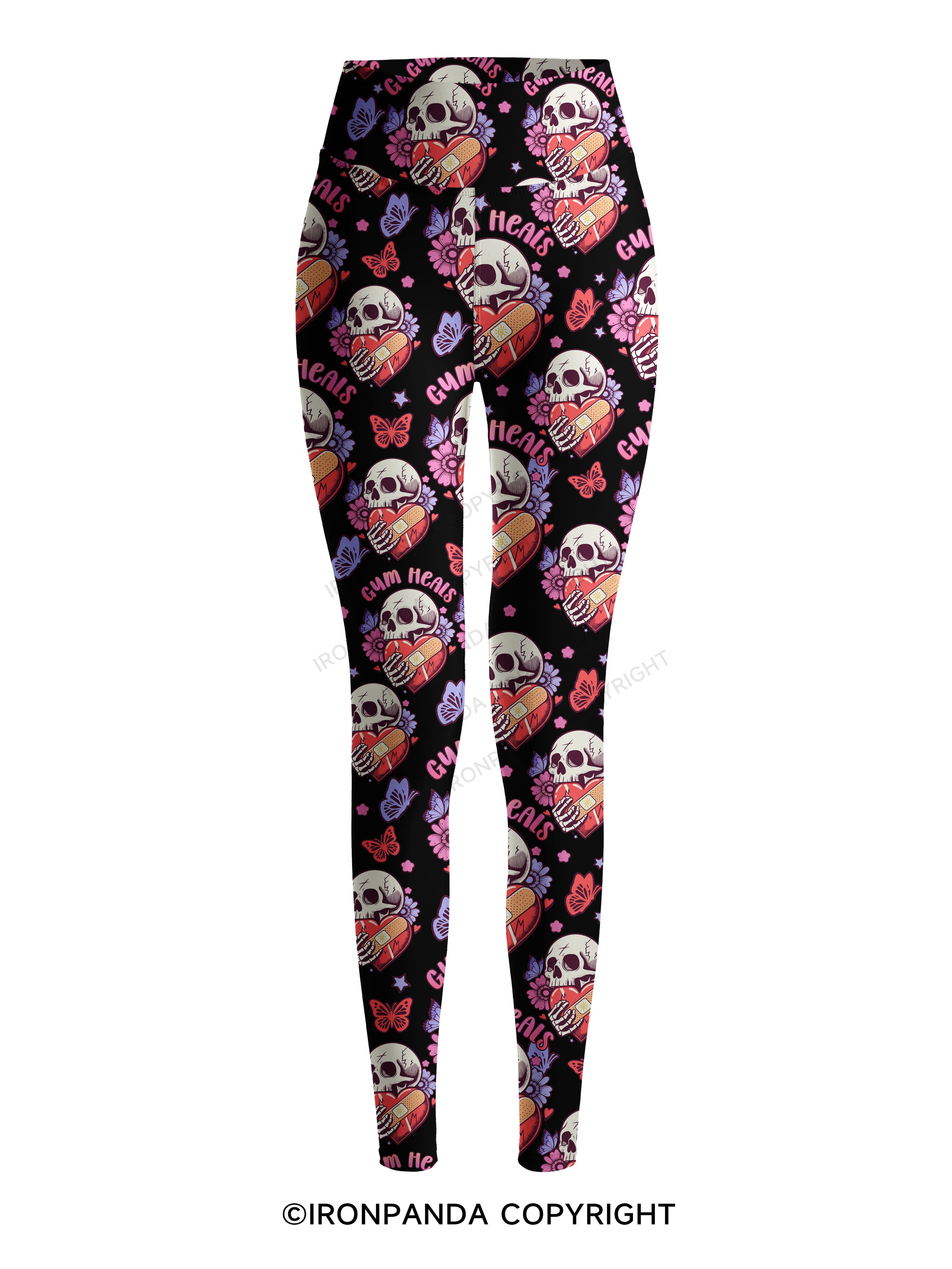 GYM HEALS Printed Yoga Pants