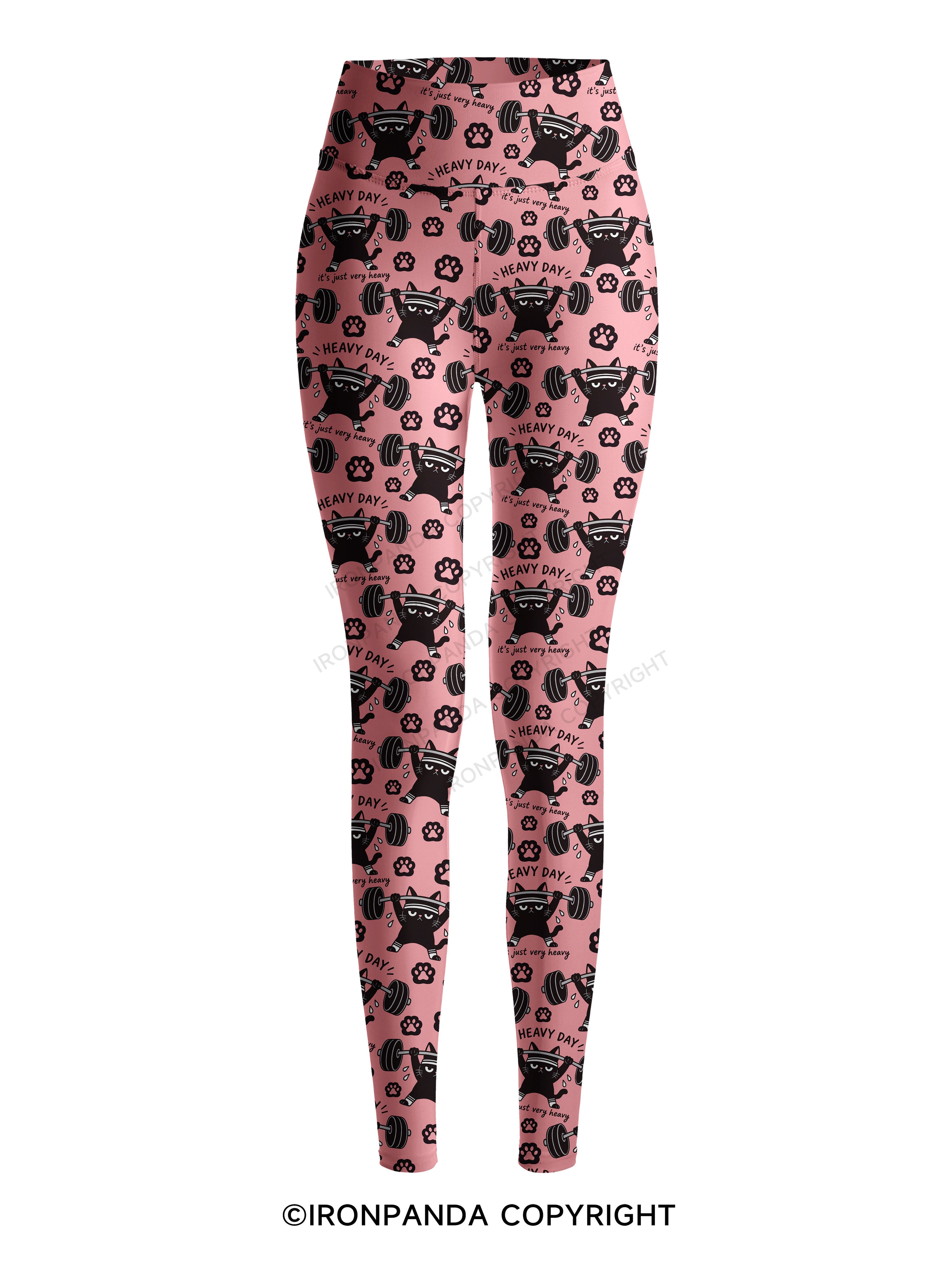 HEAVY DAY IT'S JUST VERY HEAVY Printed Yoga Pants