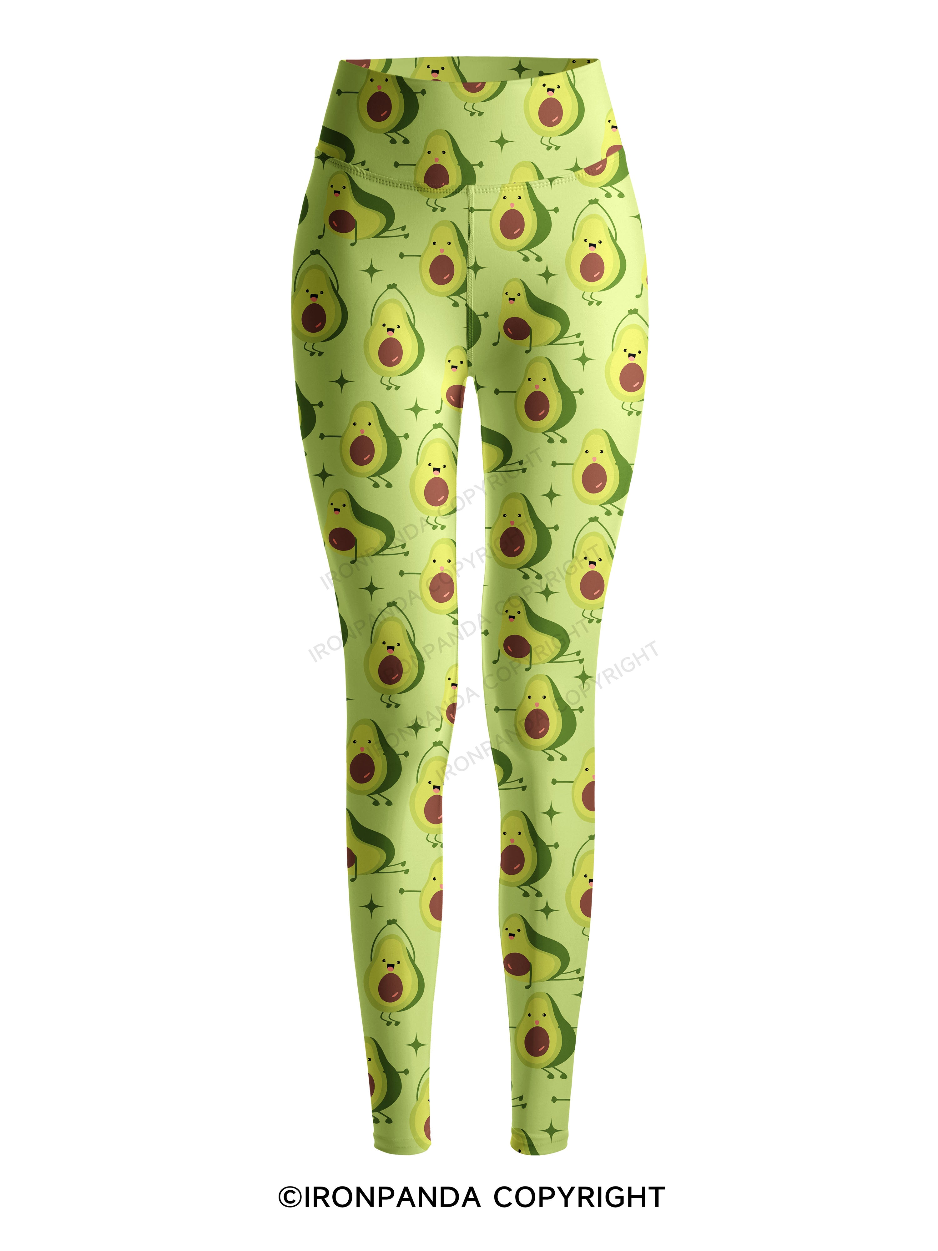 Burpee Avocado Printed Yoga Pants