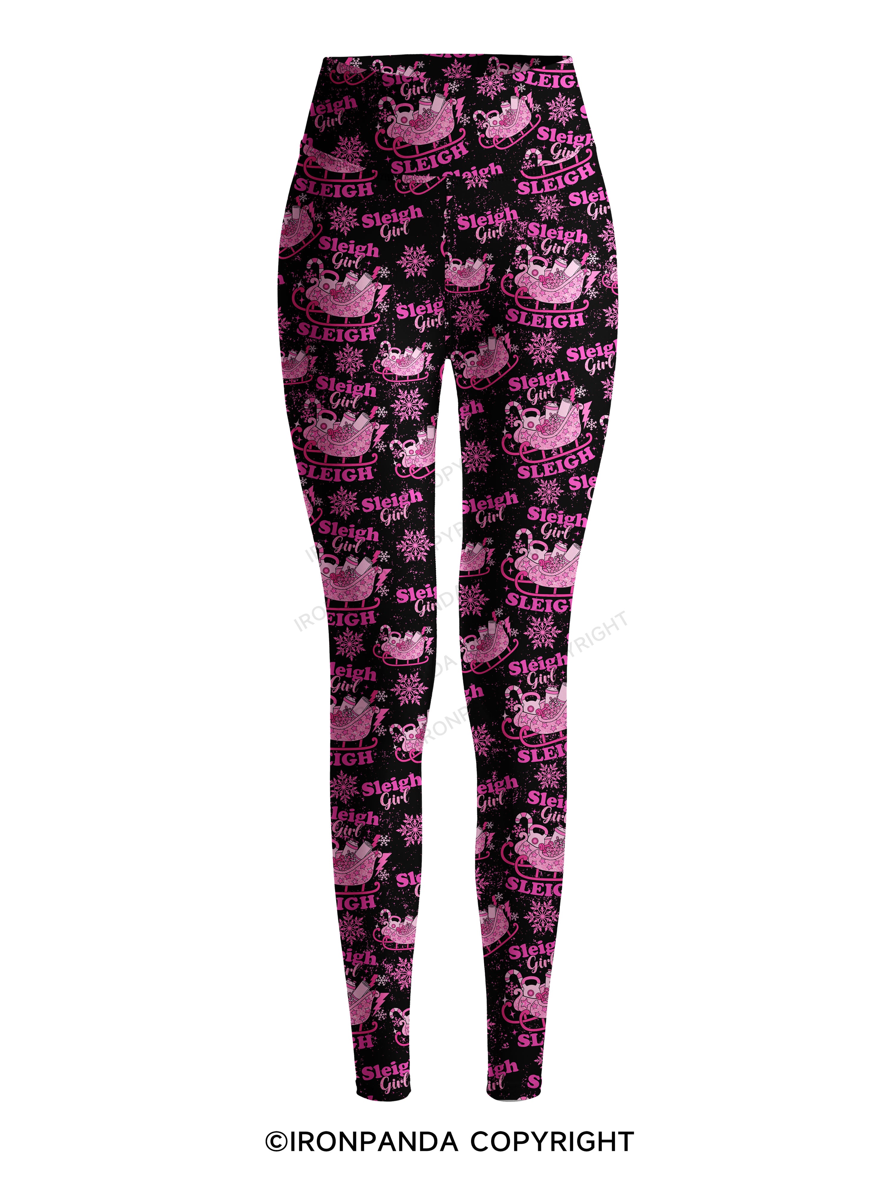sleigh girl sleigh Printed Yoga Pants