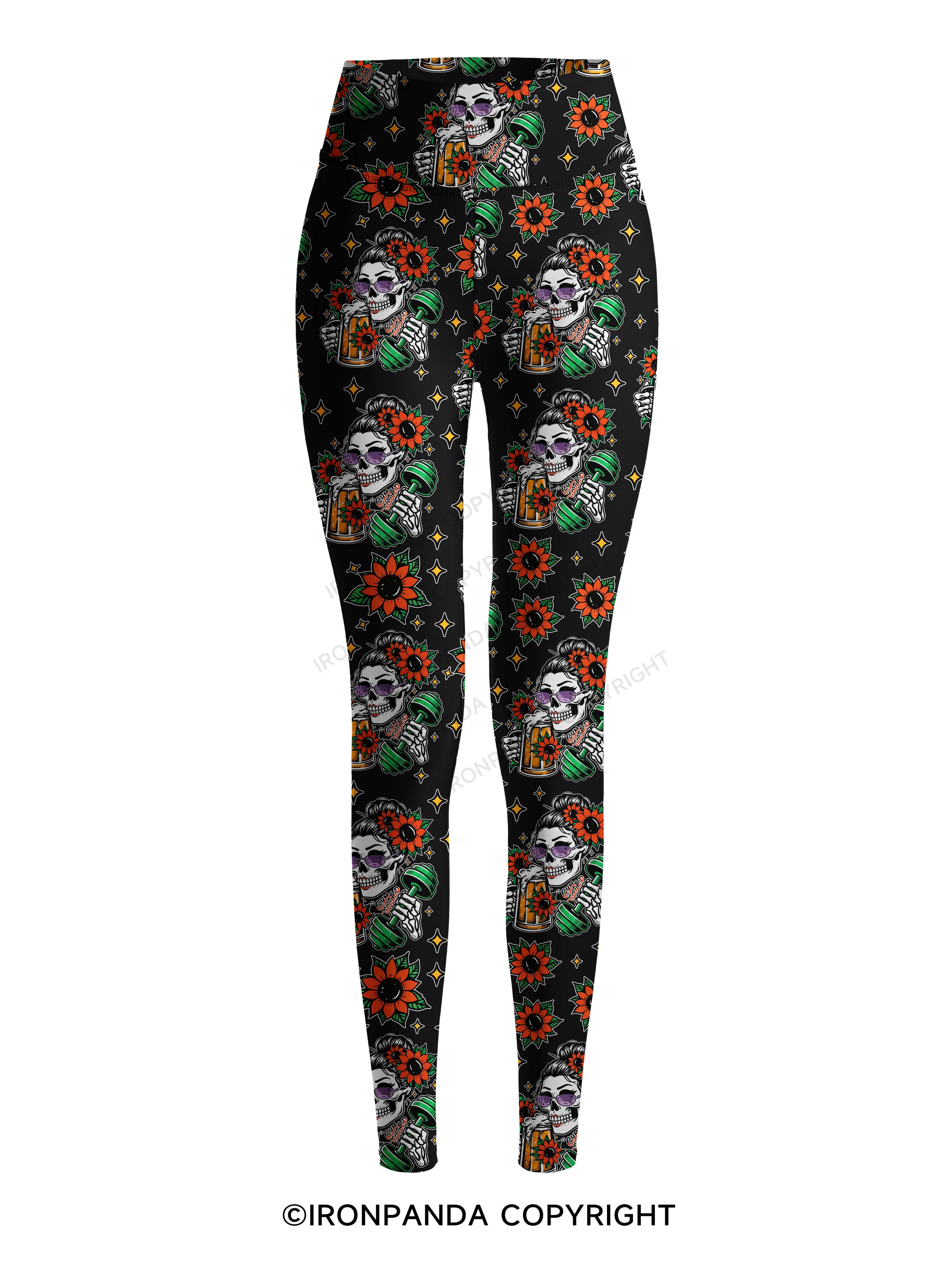 BURPEES ？I THOUGHT YOU SAID BEER PLEASE Printed Yoga Pants