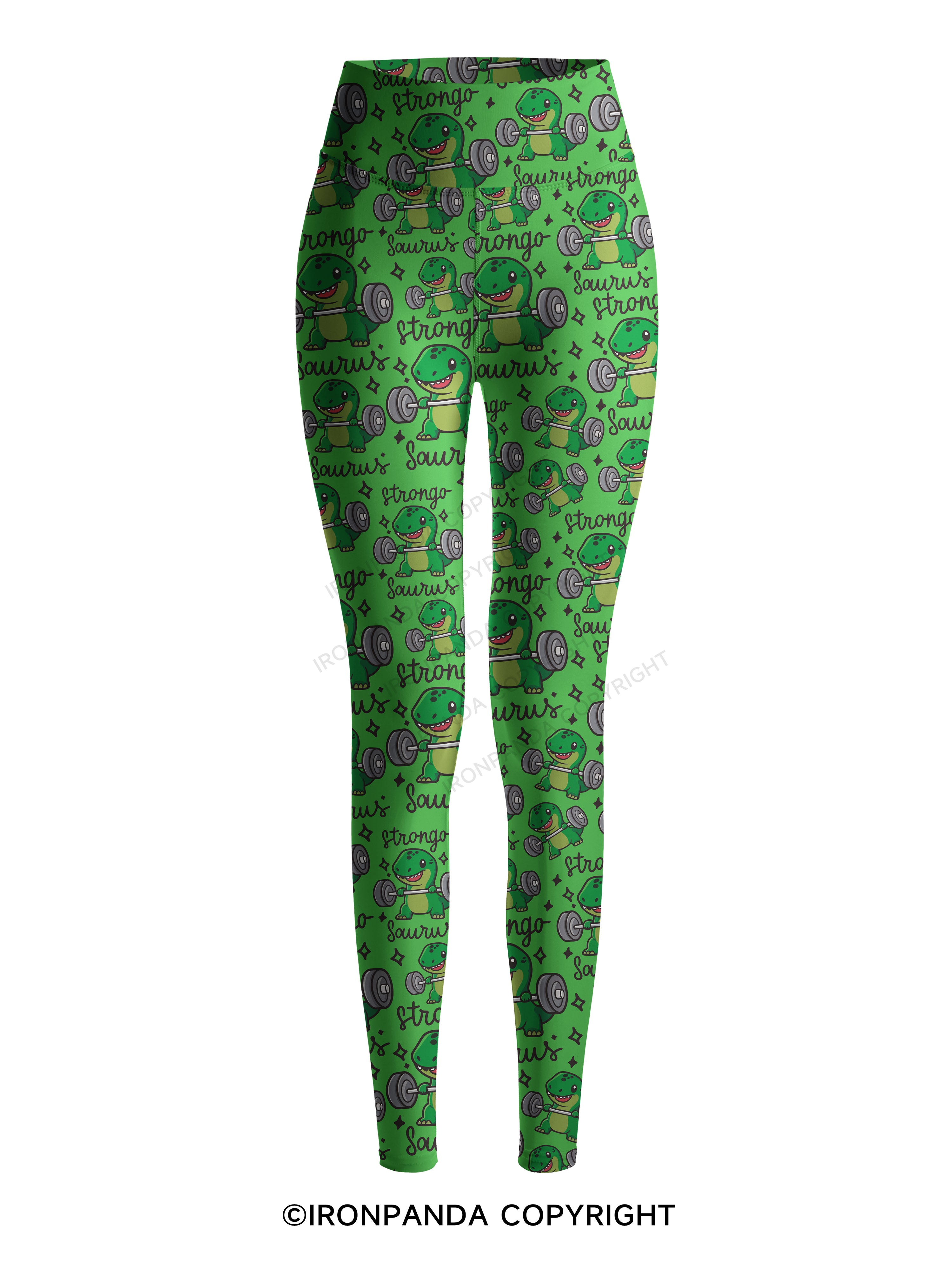 STRONGO SAURUS Printed Yoga Pants