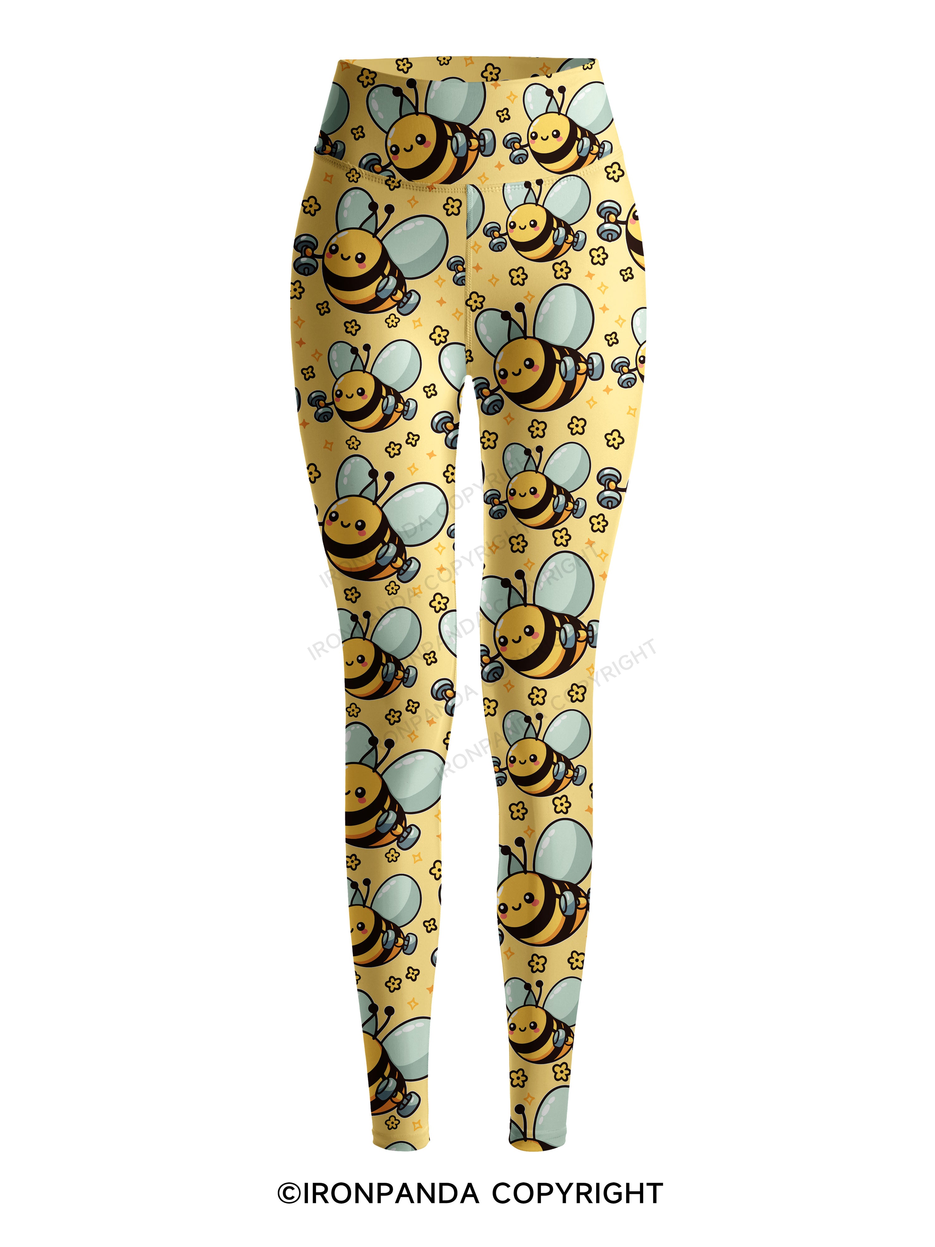 Busy Bee, Gains All Day Printed Yoga Pants