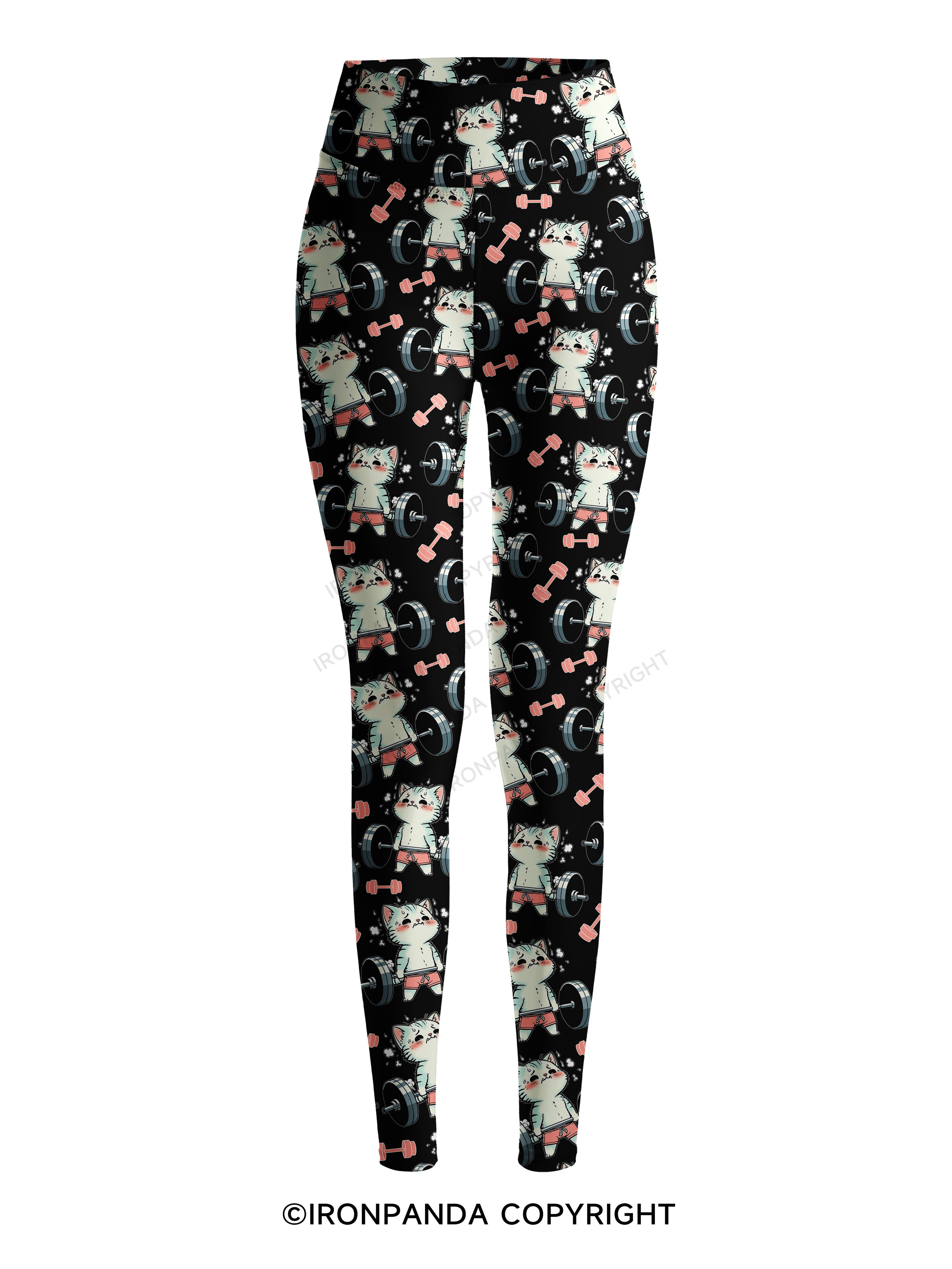 don't fart cat Printed Yoga Pants