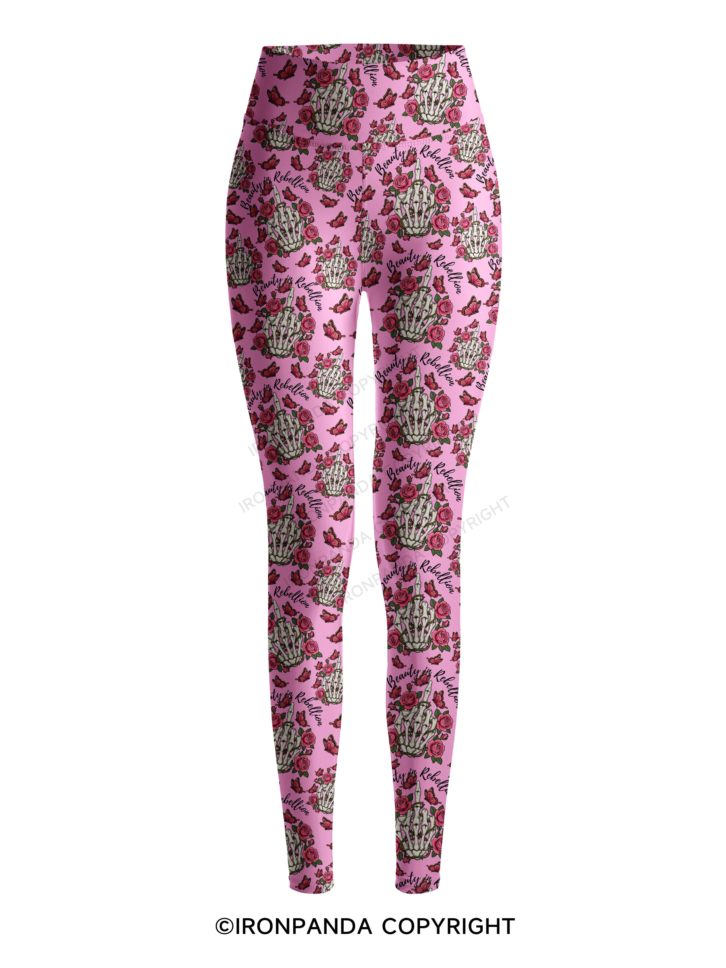 Beauty in Rebellion Cow Printed Yoga Pants