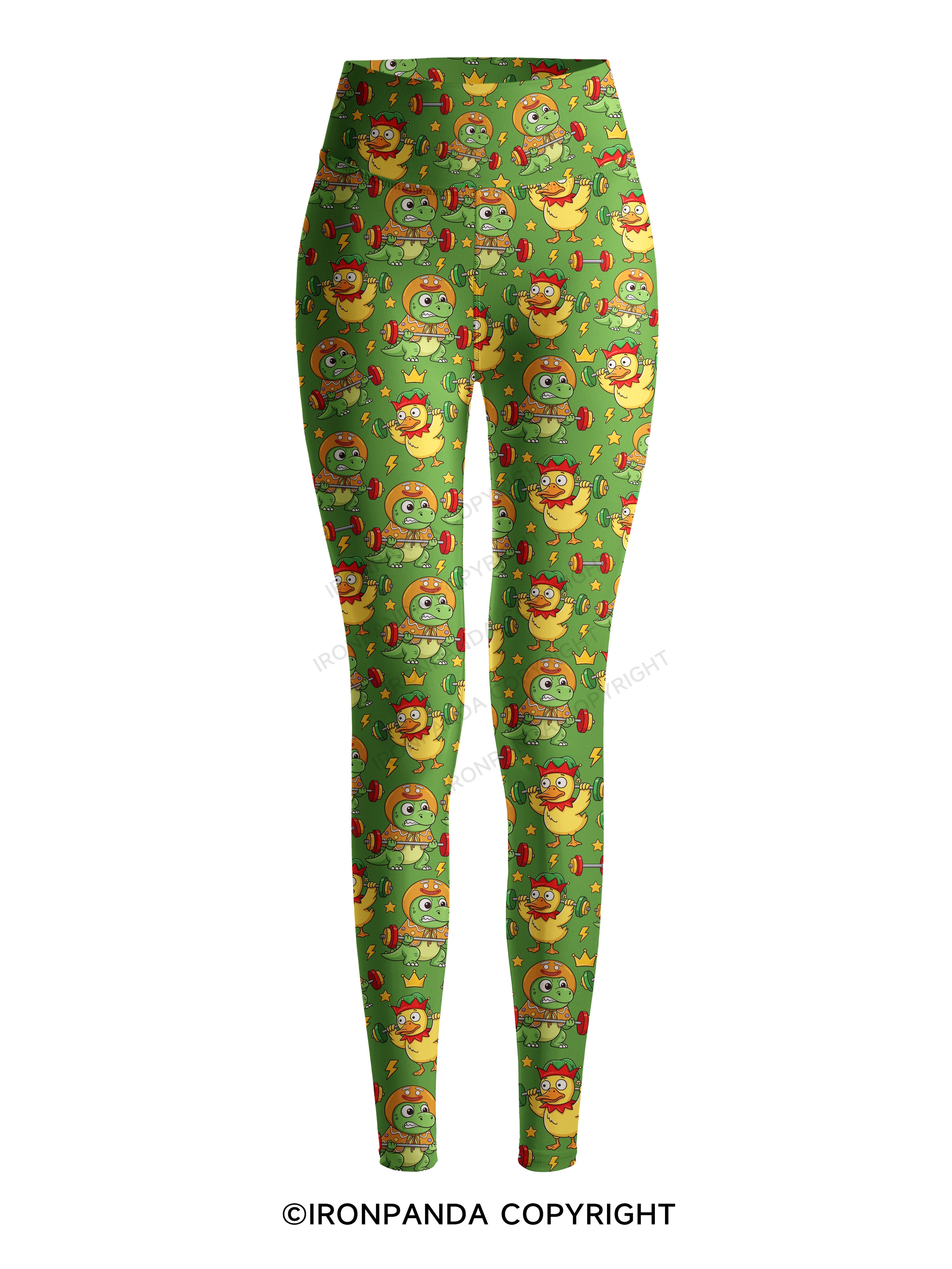 Gains Are Fun Printed Yoga Pants