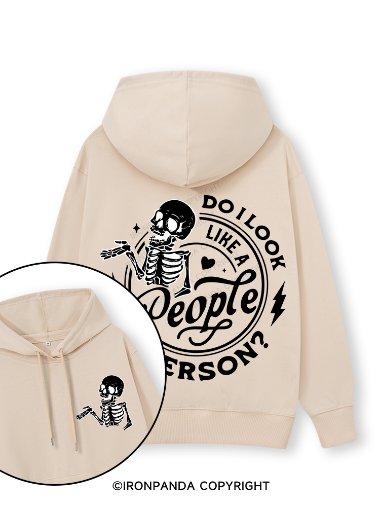 DO I LOOK LIKE A PERSON? Double-Sided Printed Classic Gym Hoodie