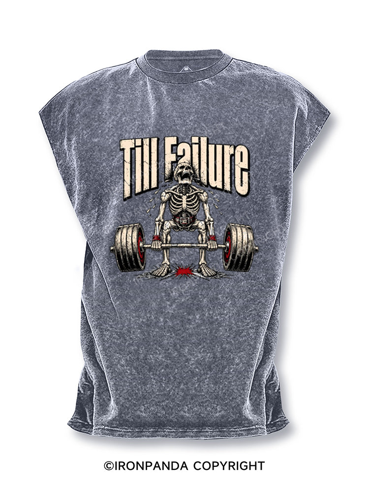 Funny Till Failure Skeleton Deadlift Cut Off Tank