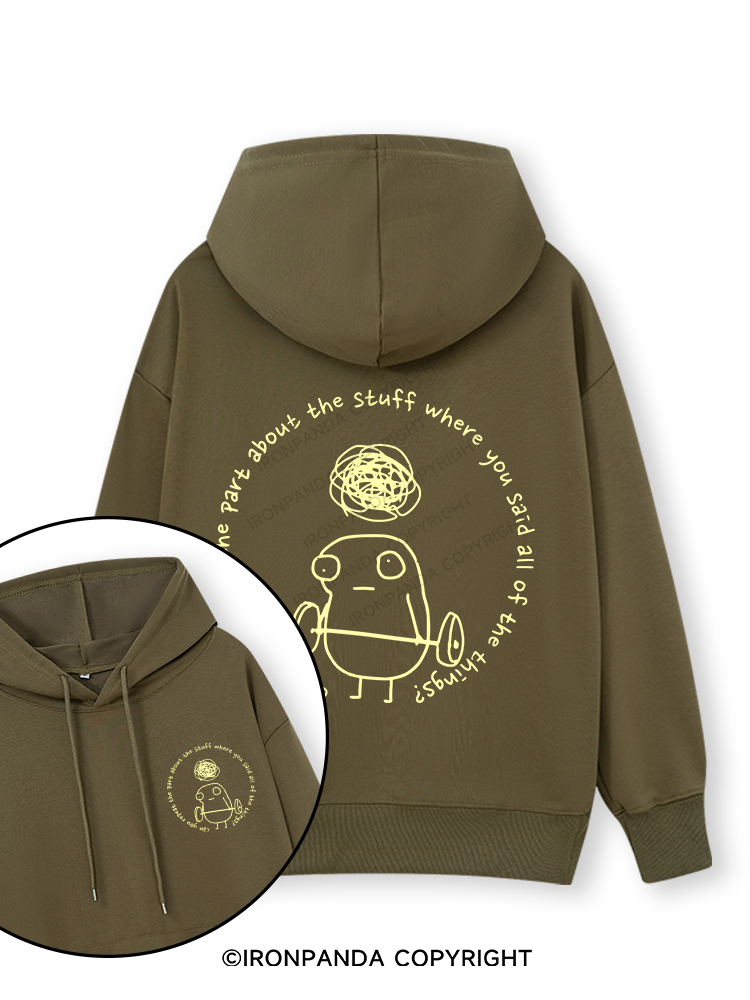 Can you repeat the part about the stuff where you said all of the things? Double-Sided Printed Classic Gym Hoodie