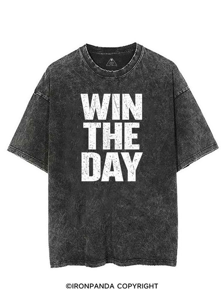 WIN THE DAY VINTAGE GYM SHIRT