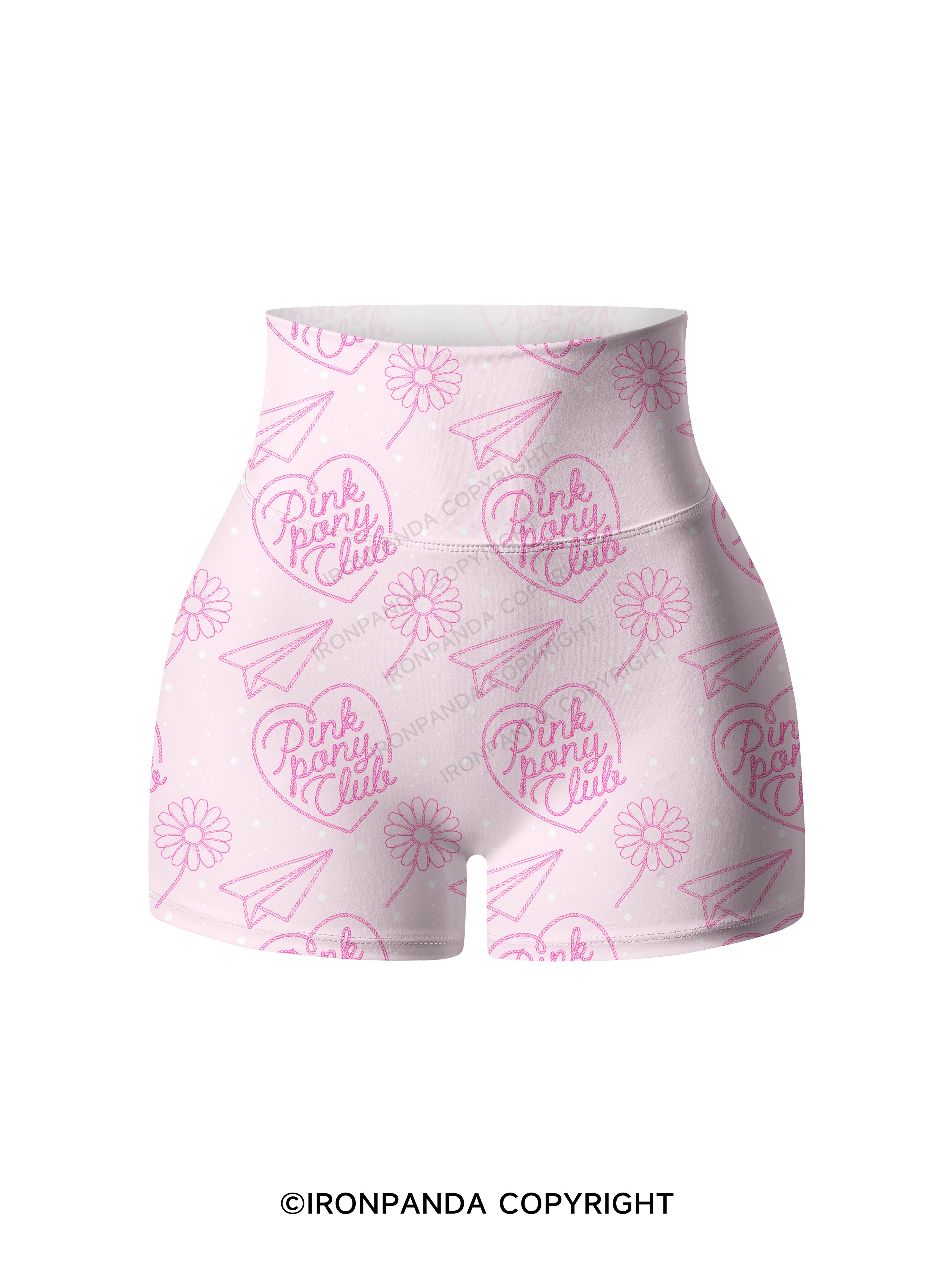 PINK PONY CLUB Printed Yoga Shorts