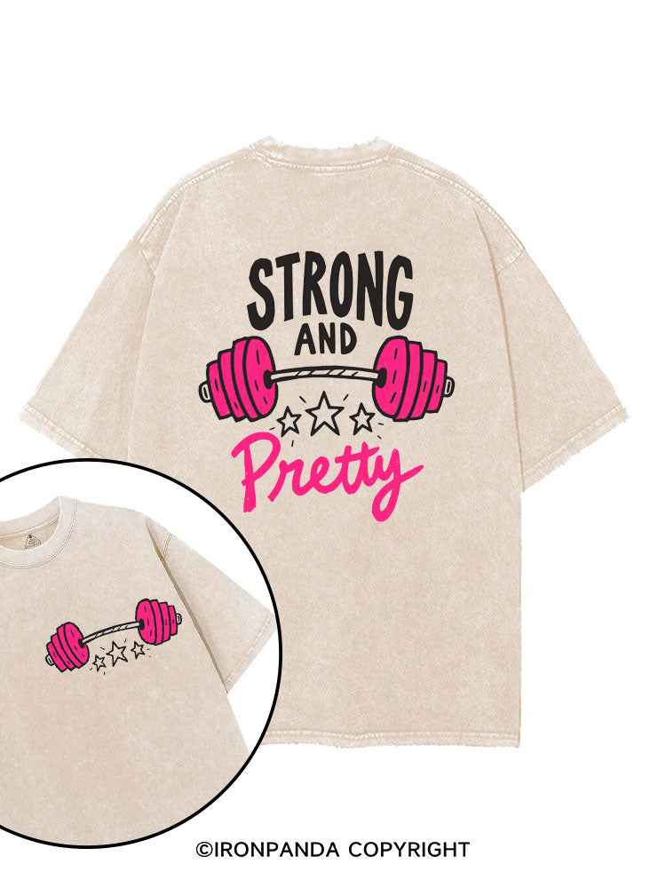 Strong and Pretty printed Gym Shirt