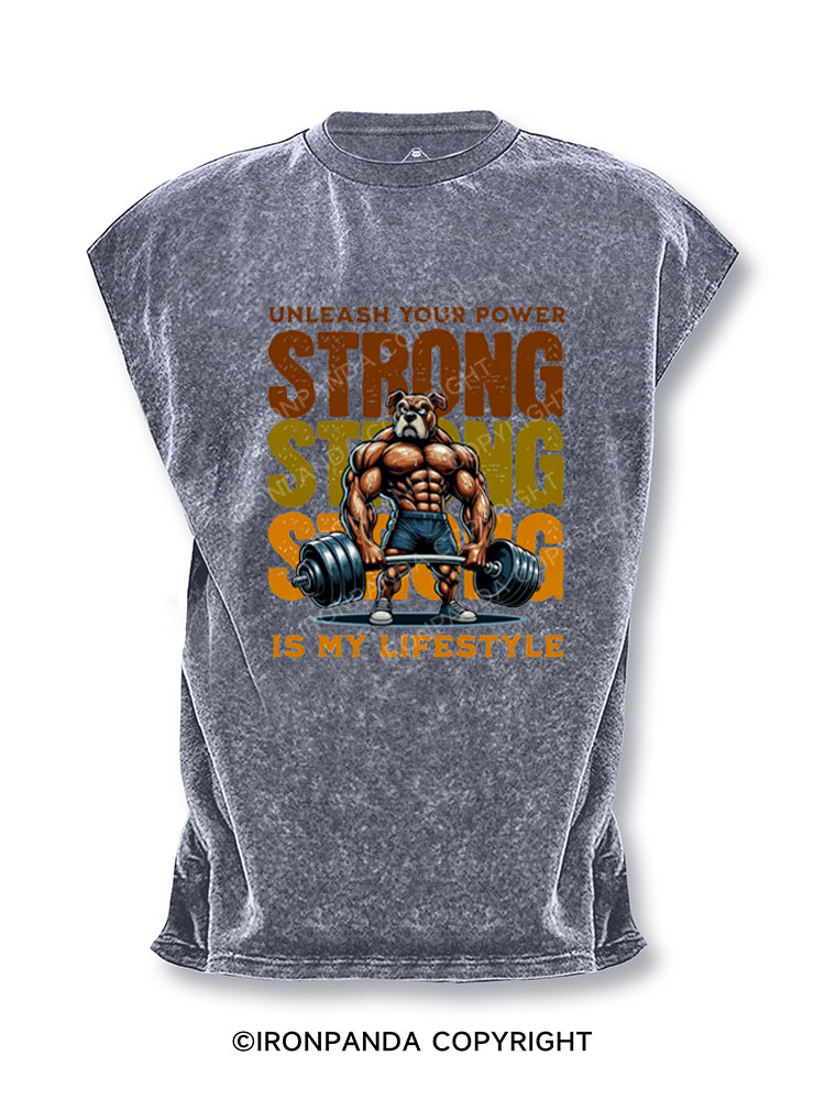 Strength Is My Lifestyle Cut Off Tank