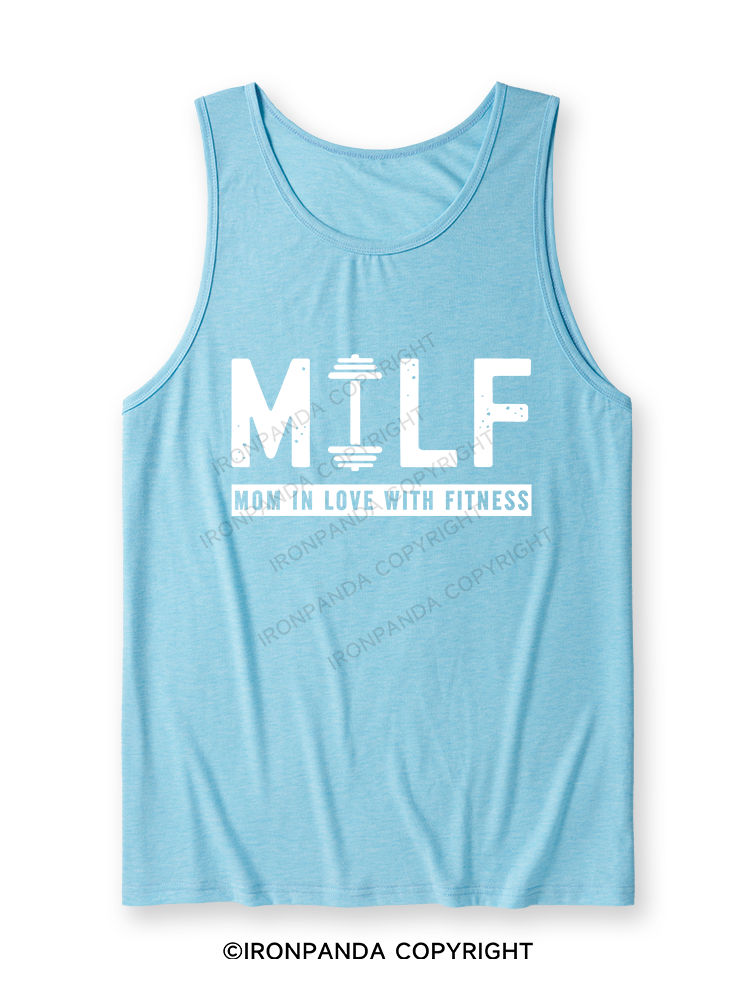 MILF MOM IN LOVE WITH FITNESS Ultra Soft Heather Tank