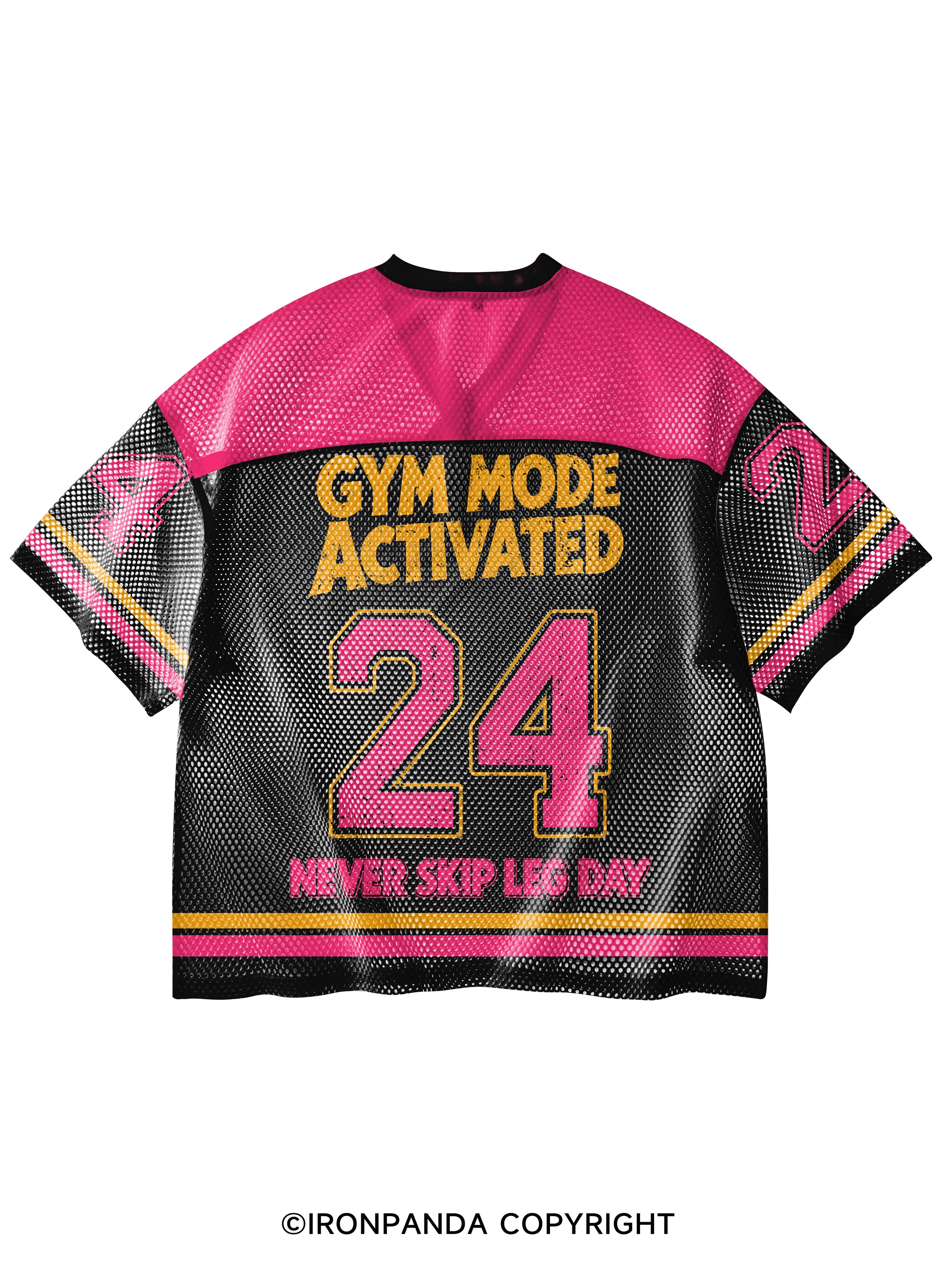 New Achievement Fitness Never Skip Leg V-Neck Open Hole Mesh Top