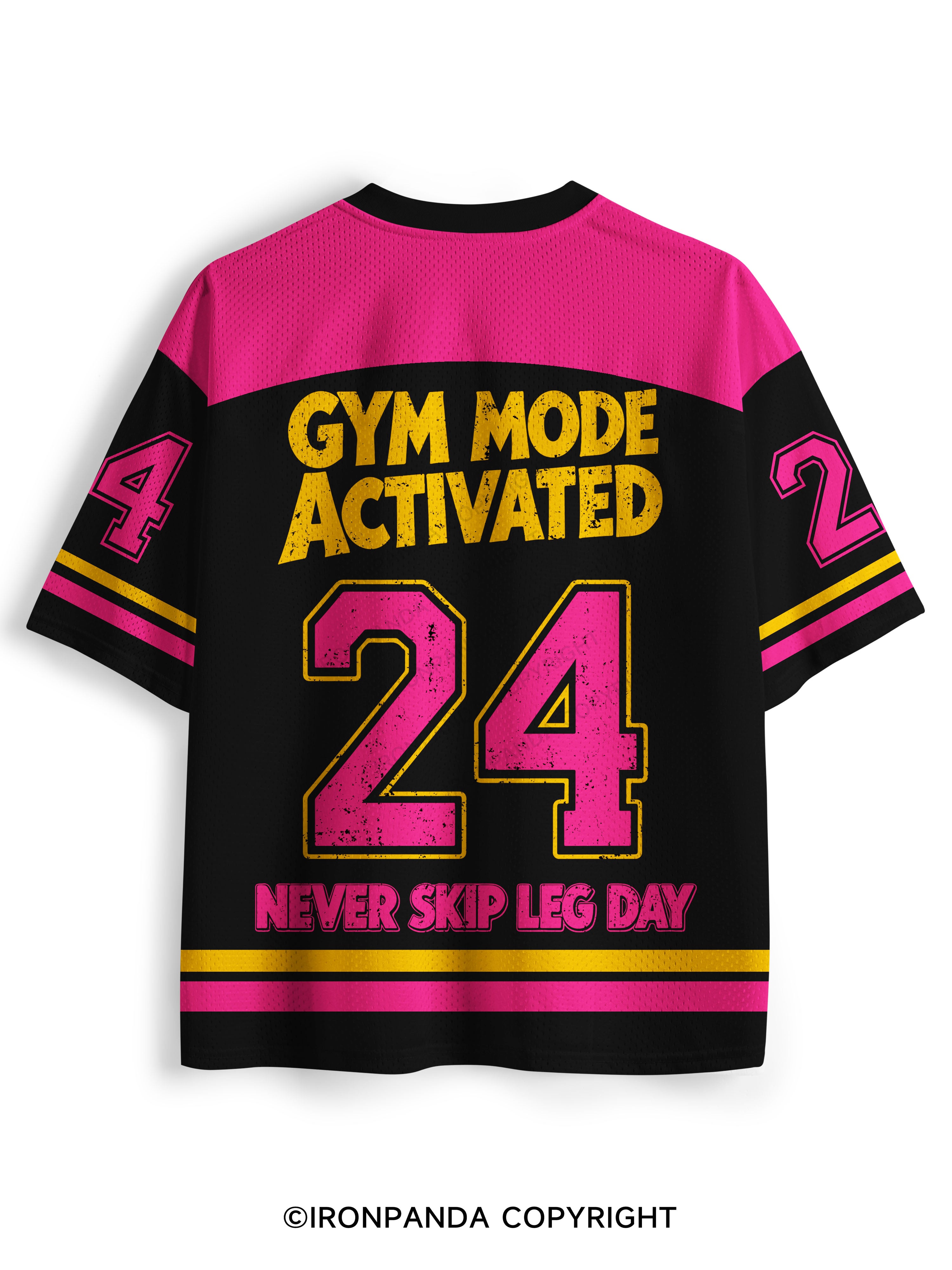 New Achievement Fitness Never Skip Leg Mesh Jersey