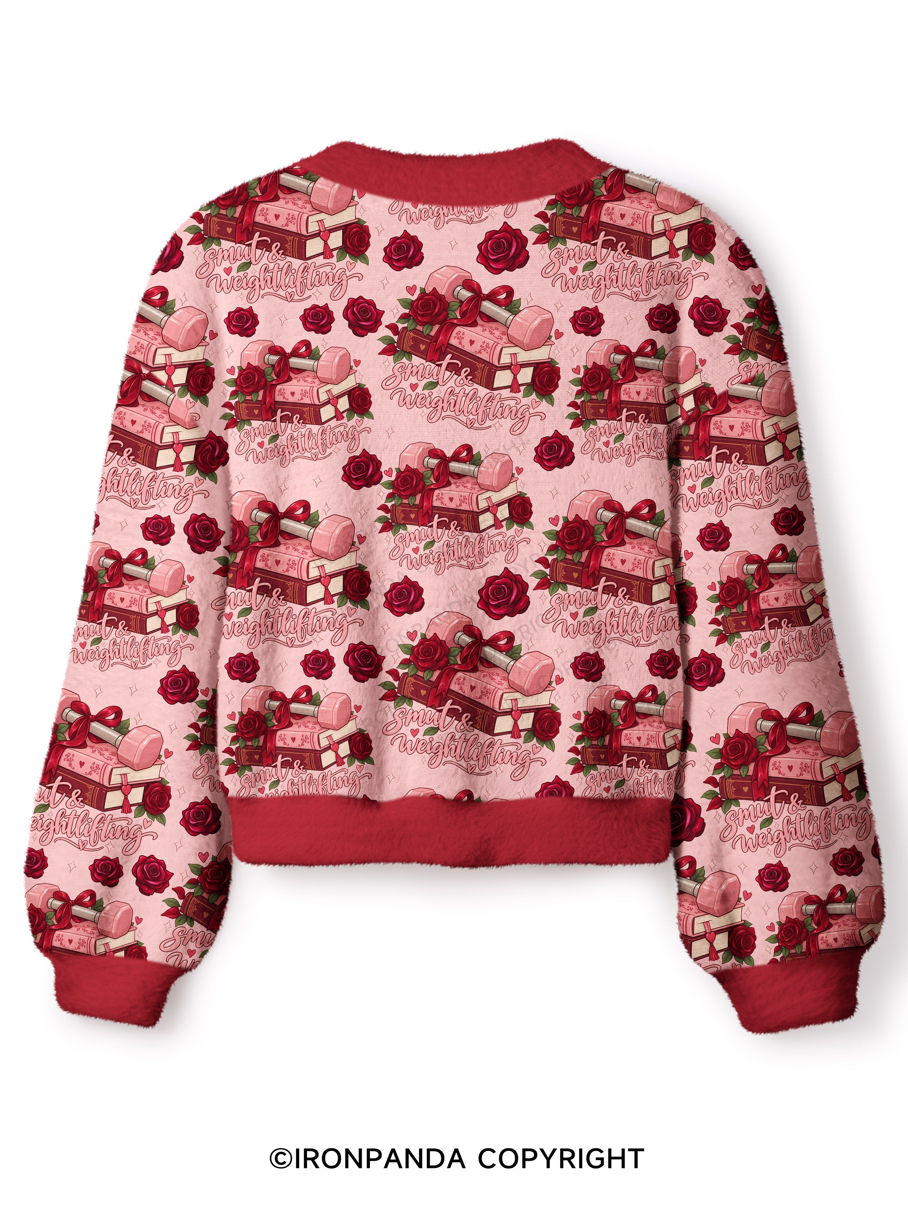 Smut & Weightlifting Crop Ugly Cardigan Sweater