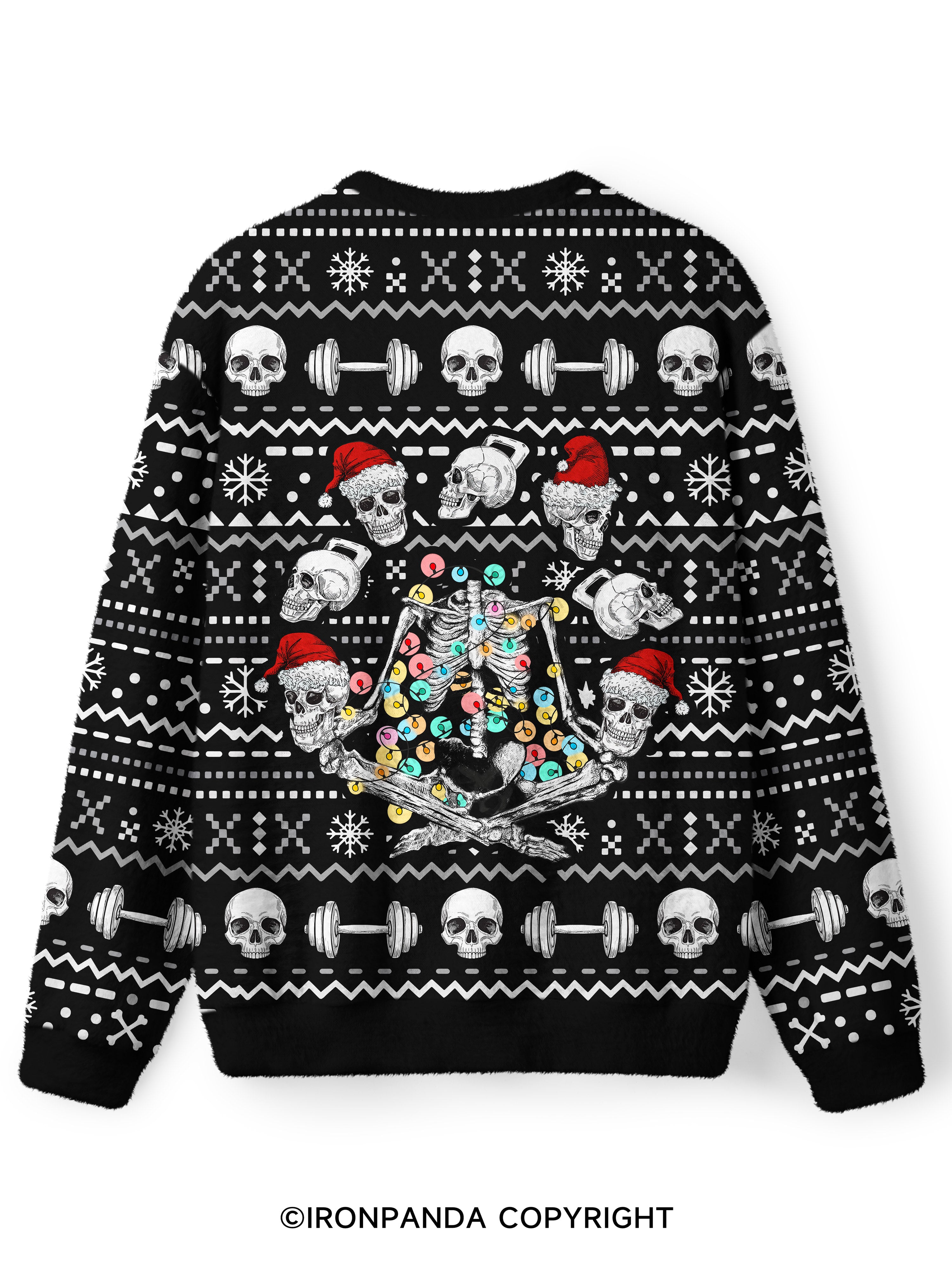 Merry Mindfulness Ugly Fuzzy Fleece Sweater