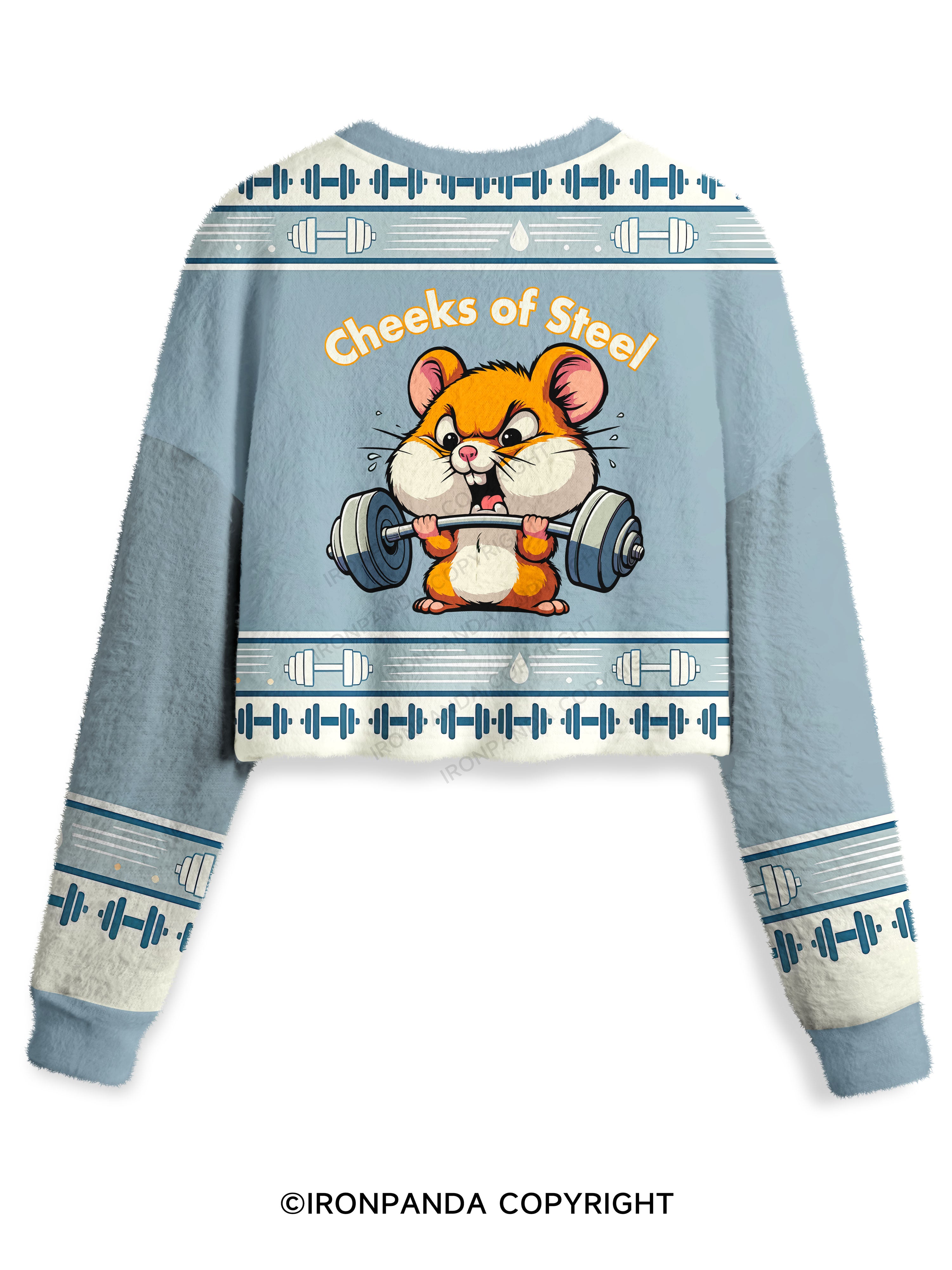 cheeks of steel Crop Ugly Sweater