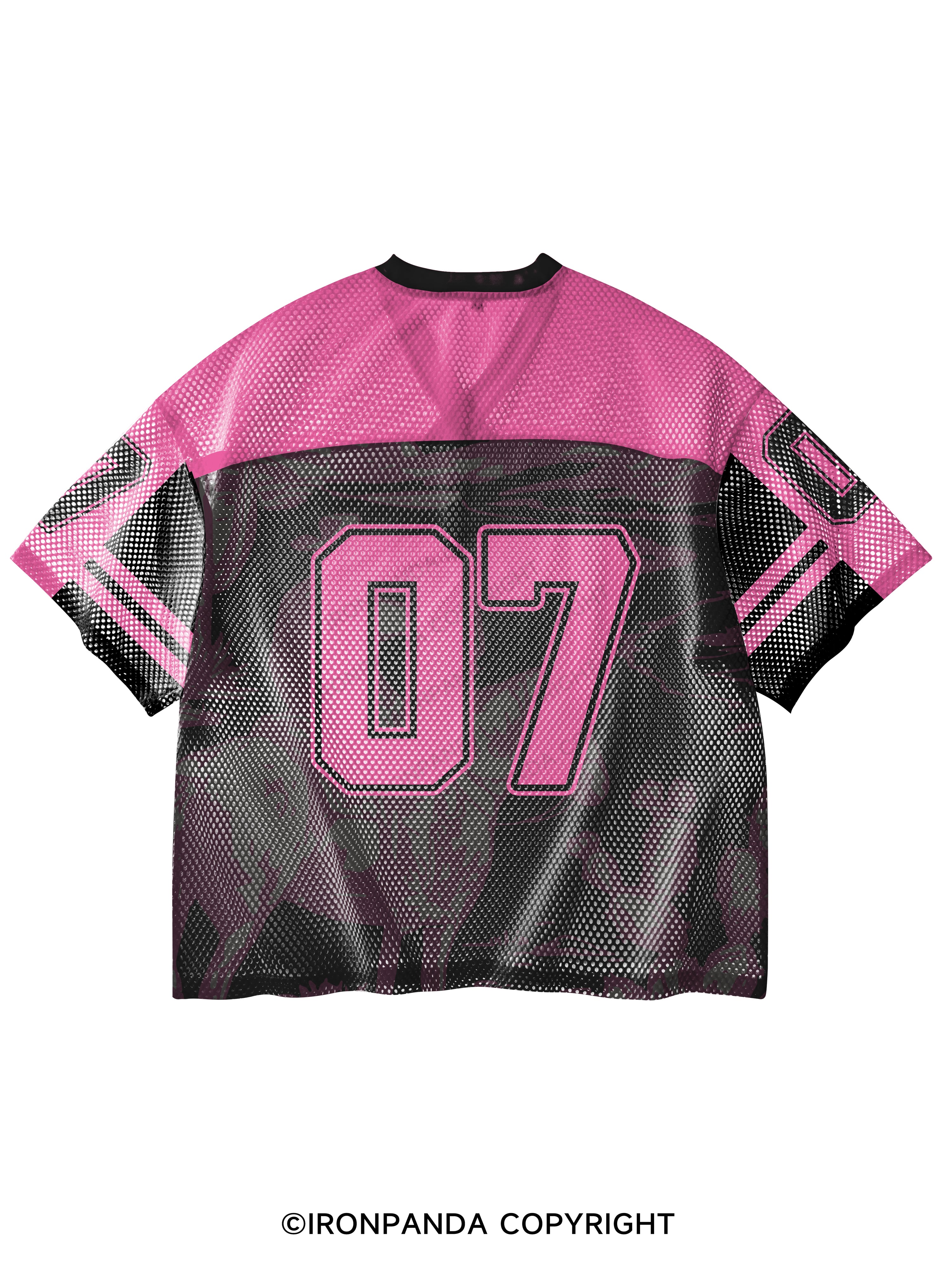 MAY THE BRIDGES I BURN LIGHT THE WAY  V-Neck Open Hole Mesh Top