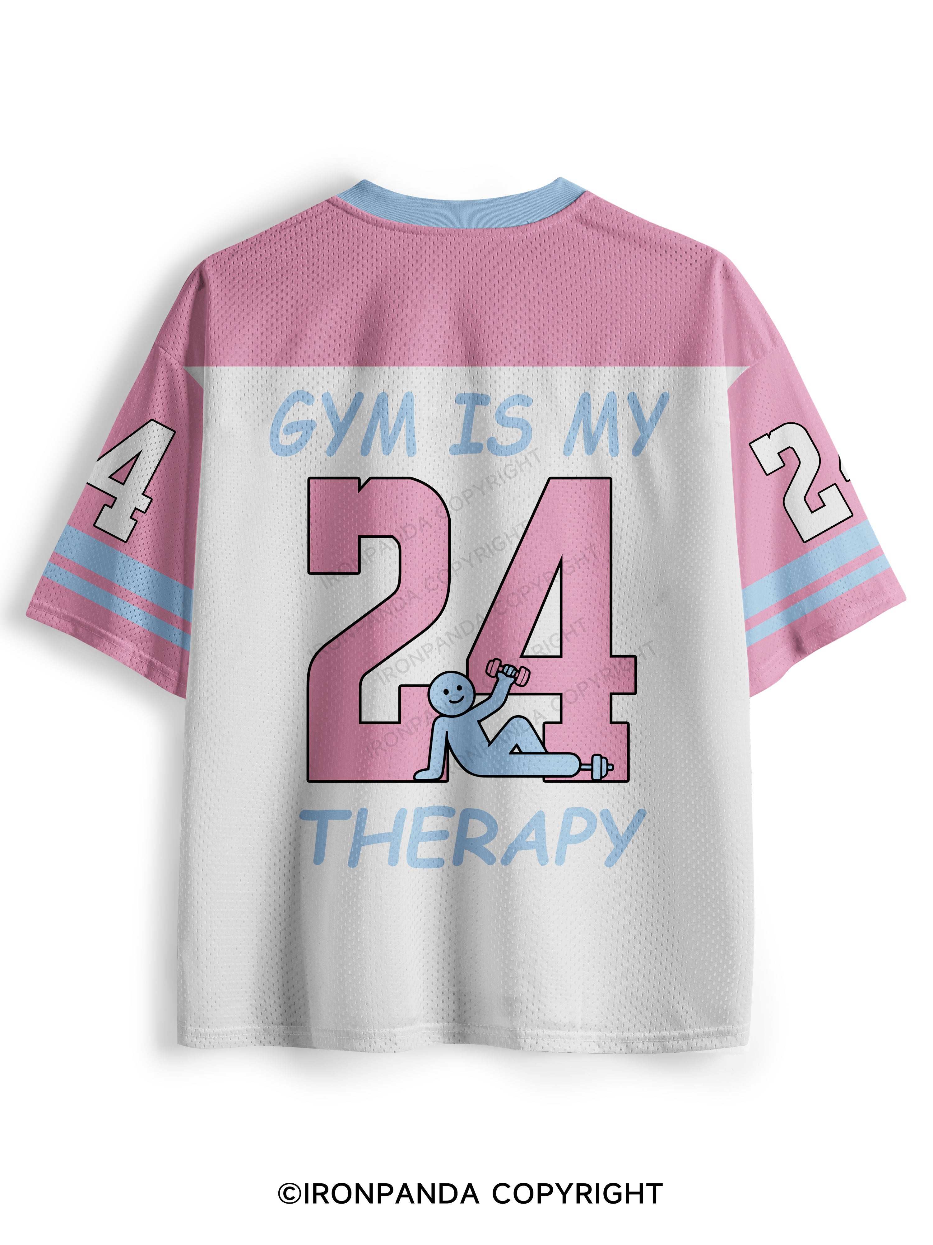GYM IS MY THERAPY CUTE Mesh Jersey