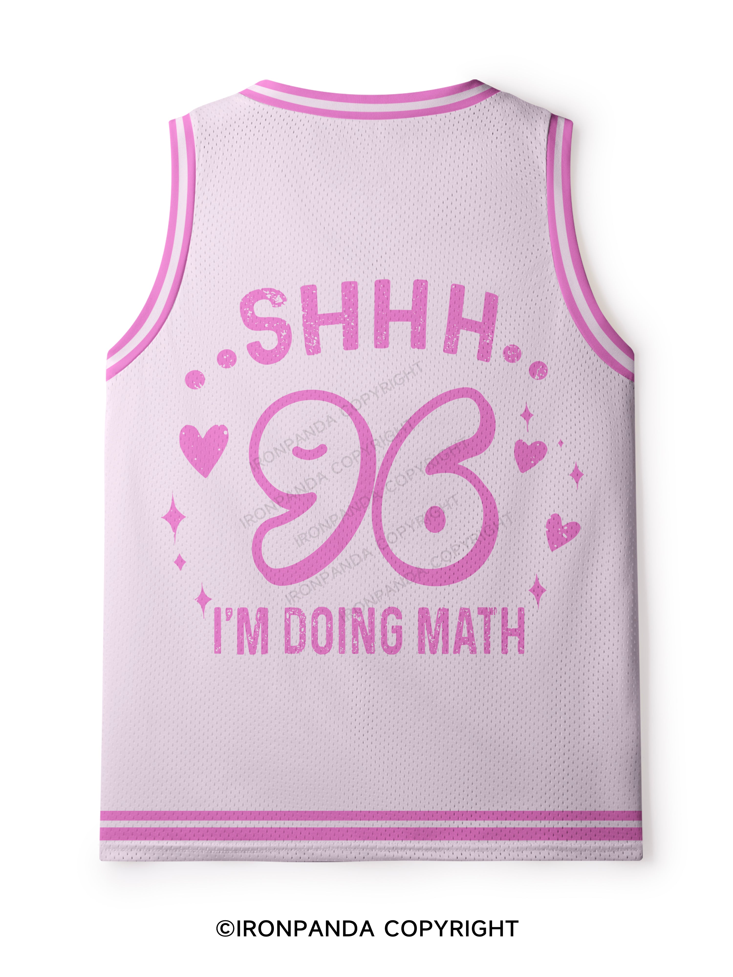 SHHH I'M DOING MATH Mesh Tank Top