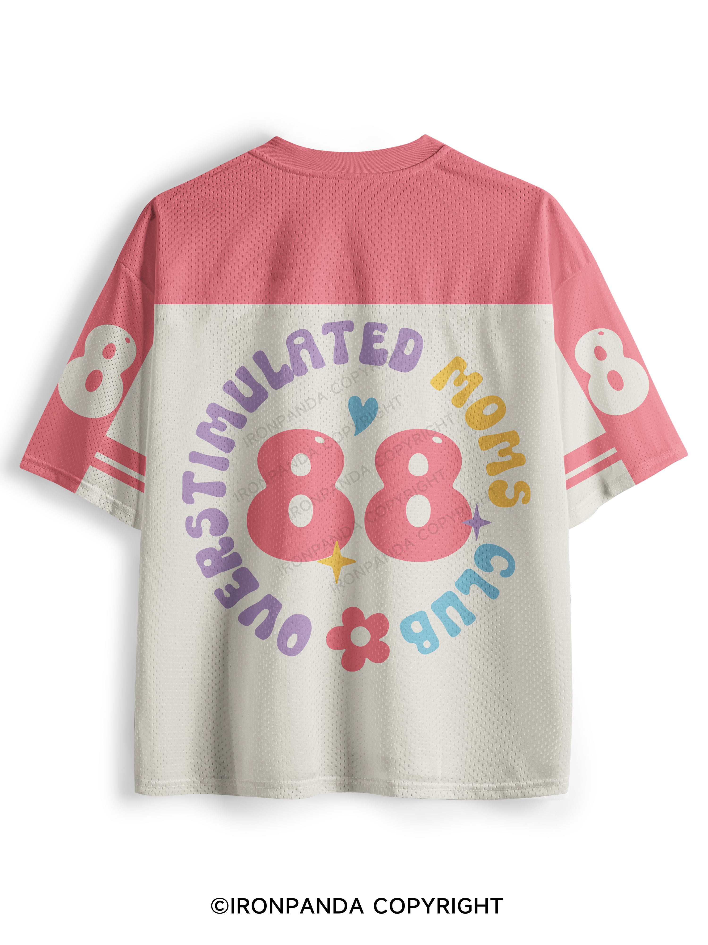 OVER STIMULATED MOMS CLUB GYM Mesh Jersey