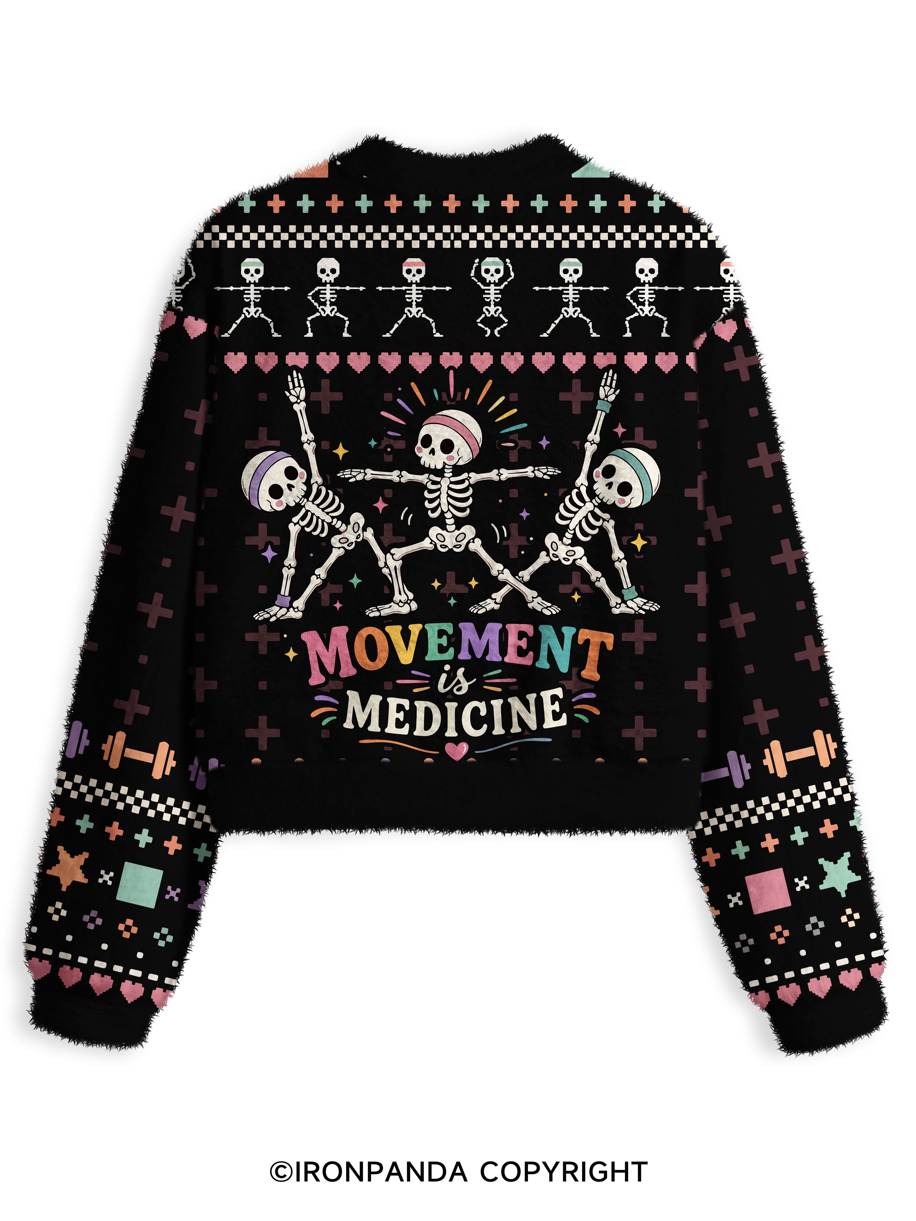 Movement Is Medicine Fuzzy Fleece Crop Sweater