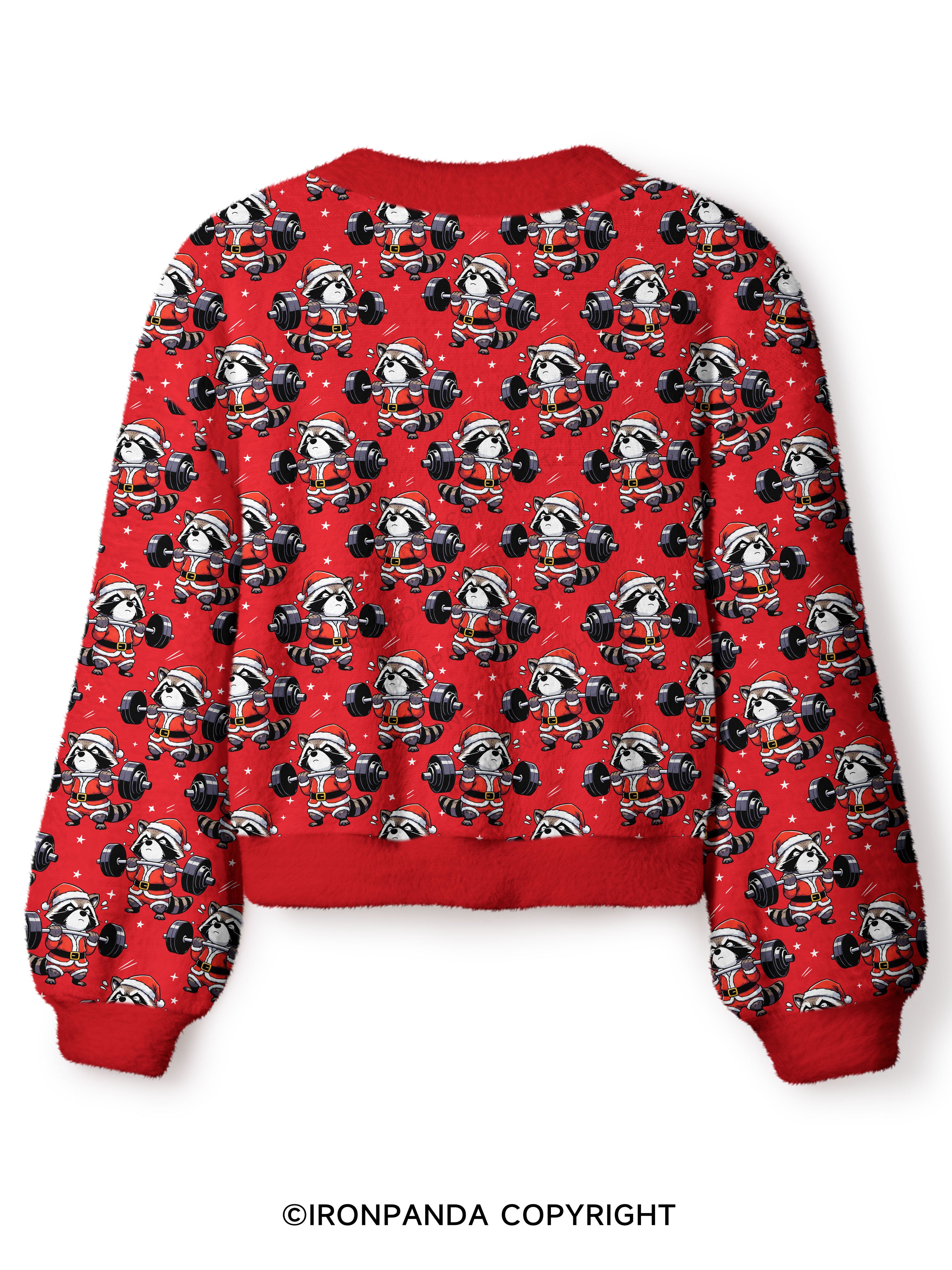 KINDA FIT, SORTA JOLLY Crop Ugly Cardigan Sweater