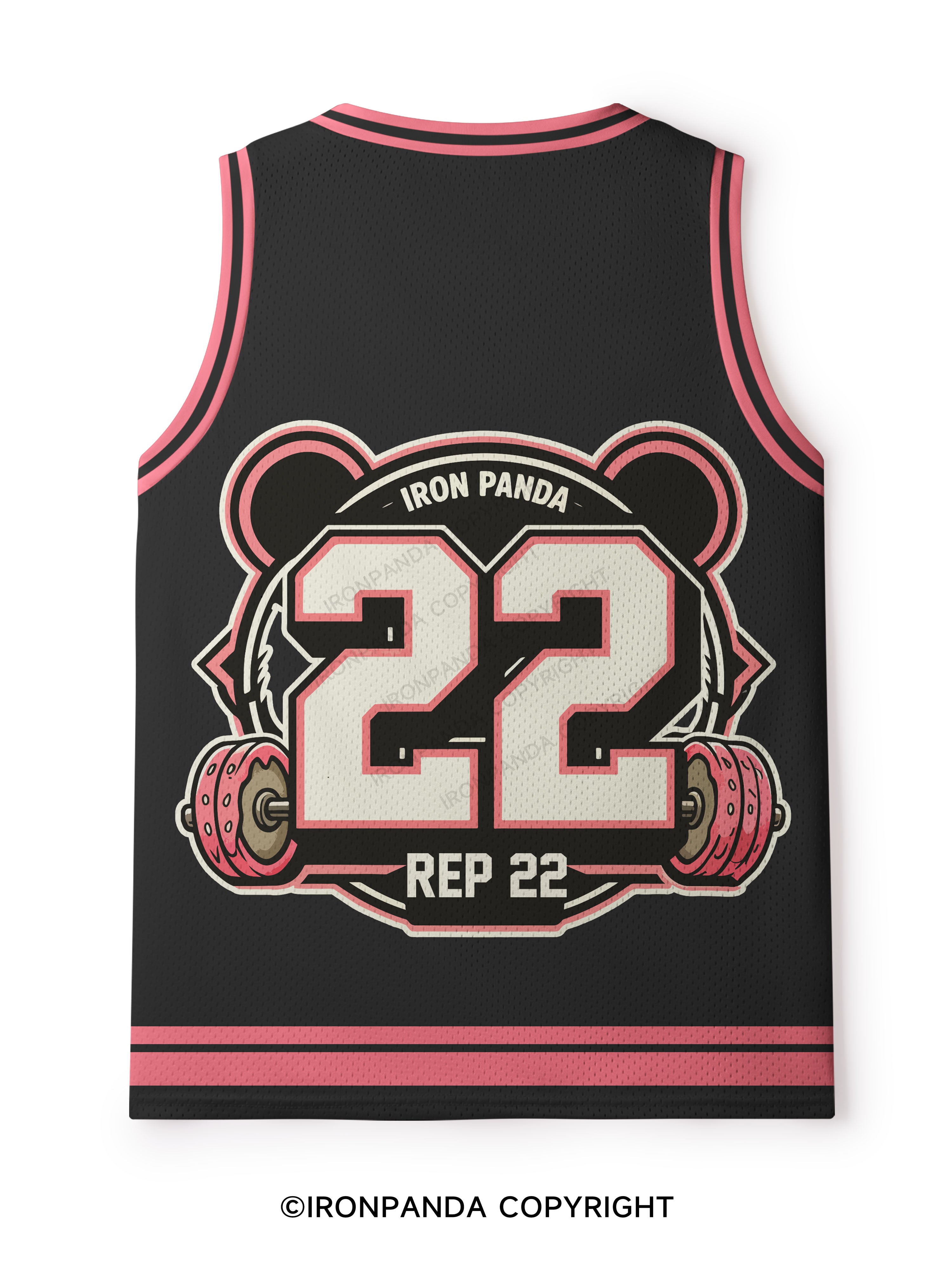 KINDA FIT SORTA FAT PANDA Mesh Tank Top