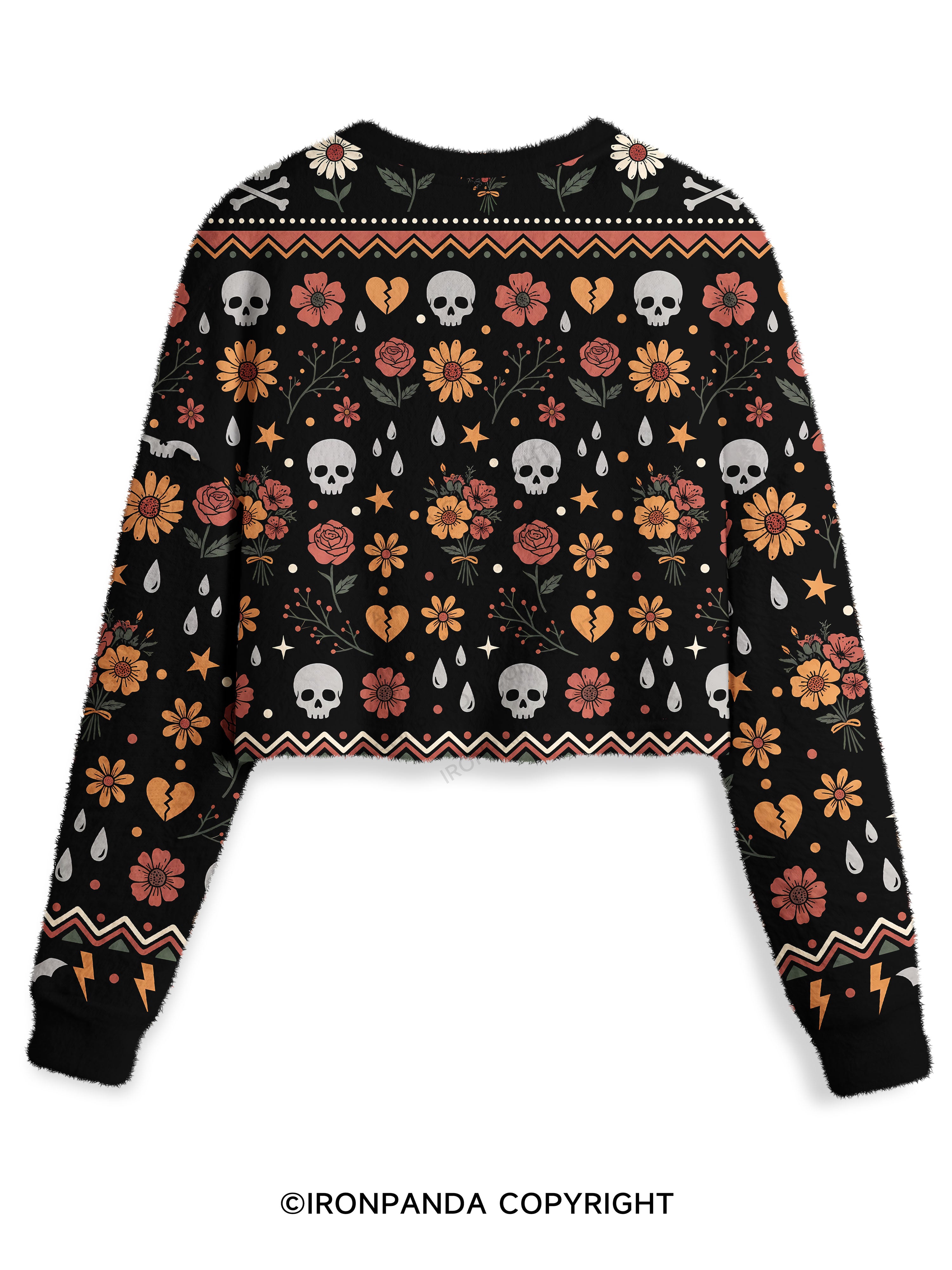 KINDA EMOTIONAL KINDA EMOTIONLESS Crop Ugly Sweater