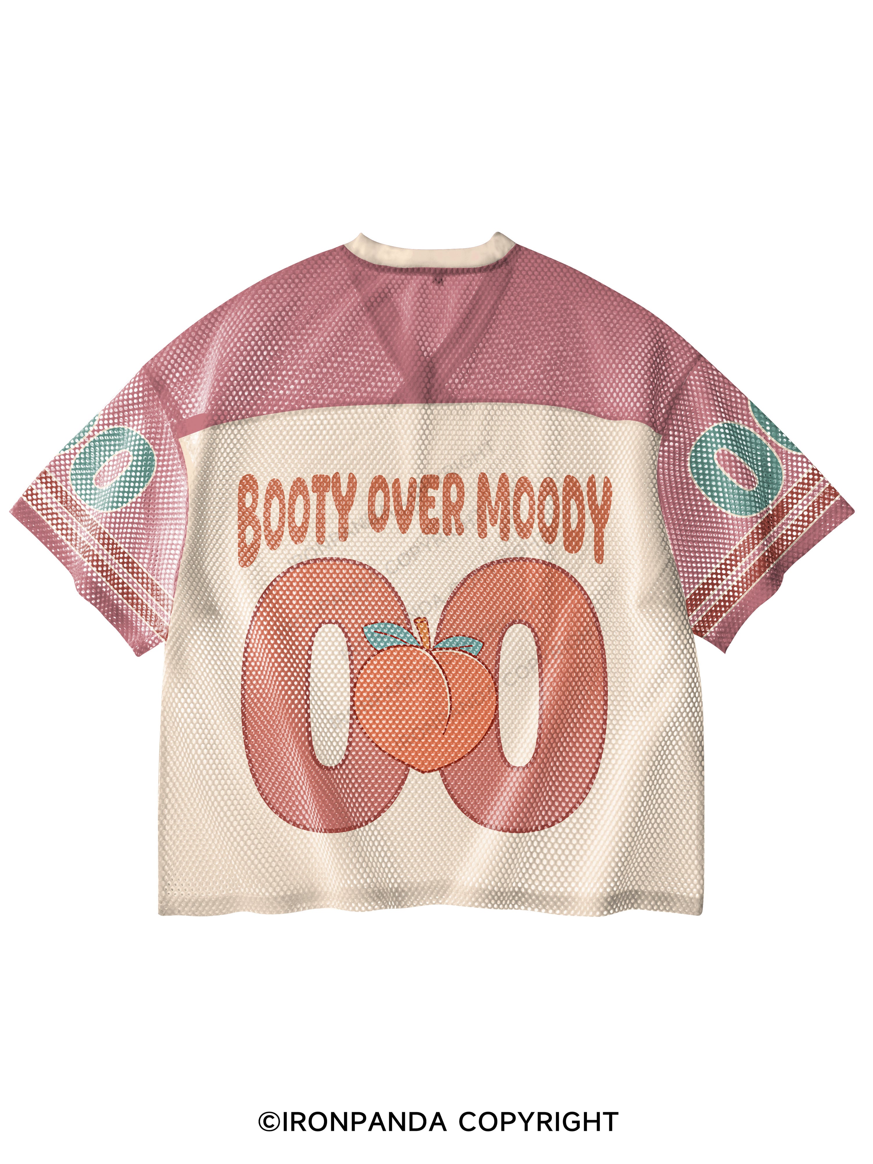 Don’t Be Moody Grow Ya Booty V-Neck Open Hole Mesh Top
