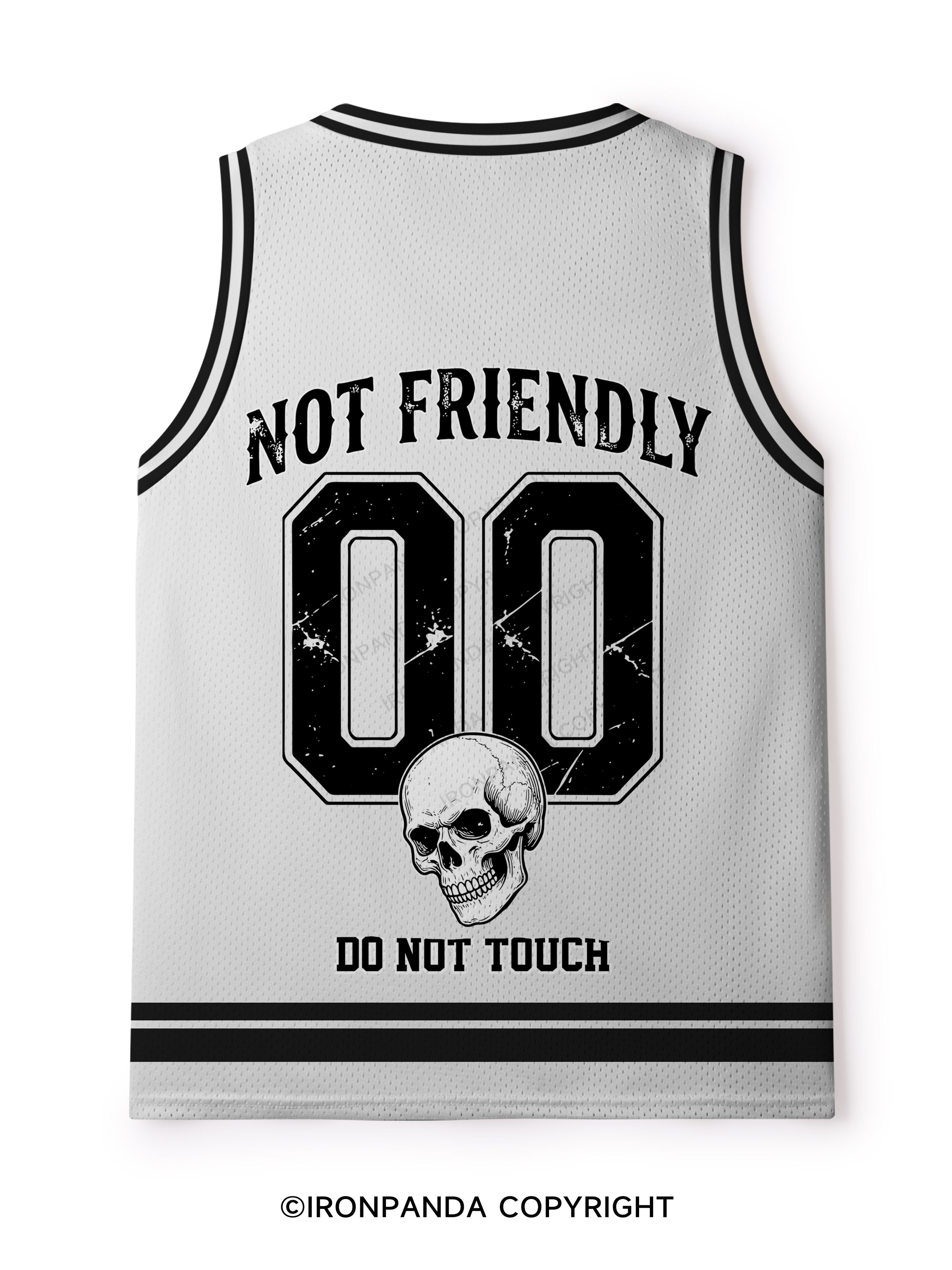 NOT FRIENDLY, DO NOT TOUCH Mesh Tank Top