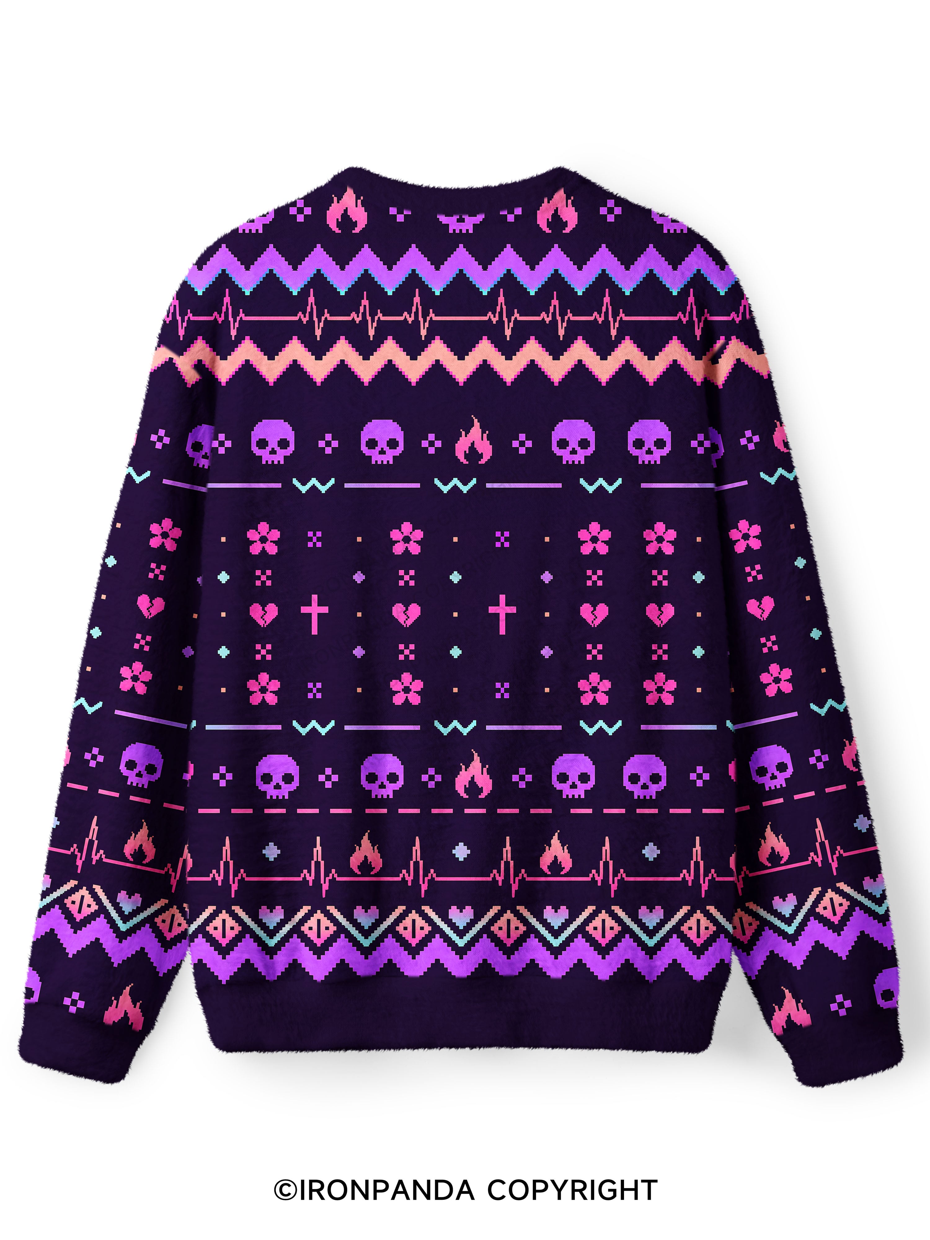 May The Bridges I Burn Light The Way Ugly Fuzzy Fleece Sweater