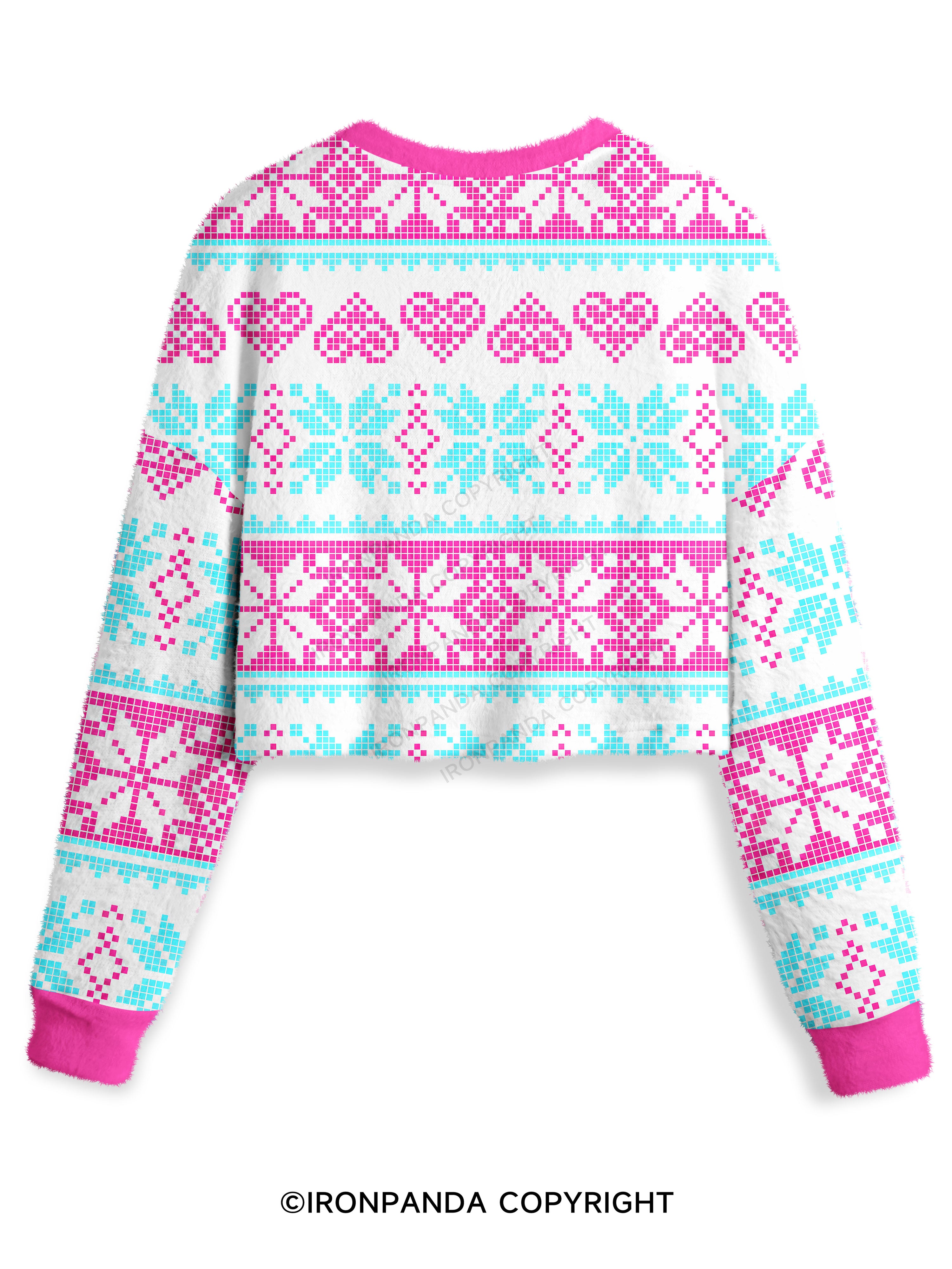 gym heals Crop Ugly Sweater