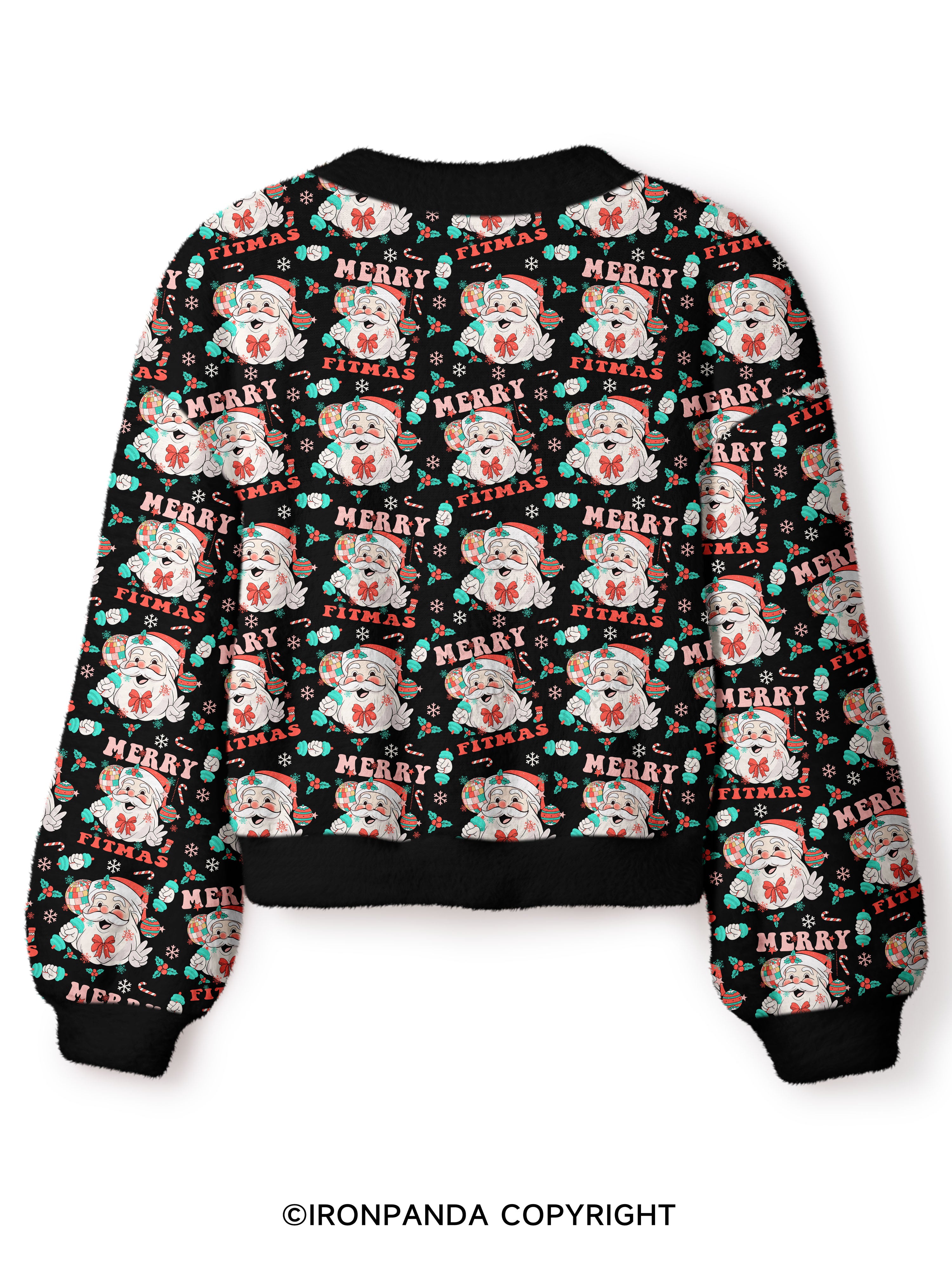 MERRY FITMAS Crop Ugly Cardigan Sweater