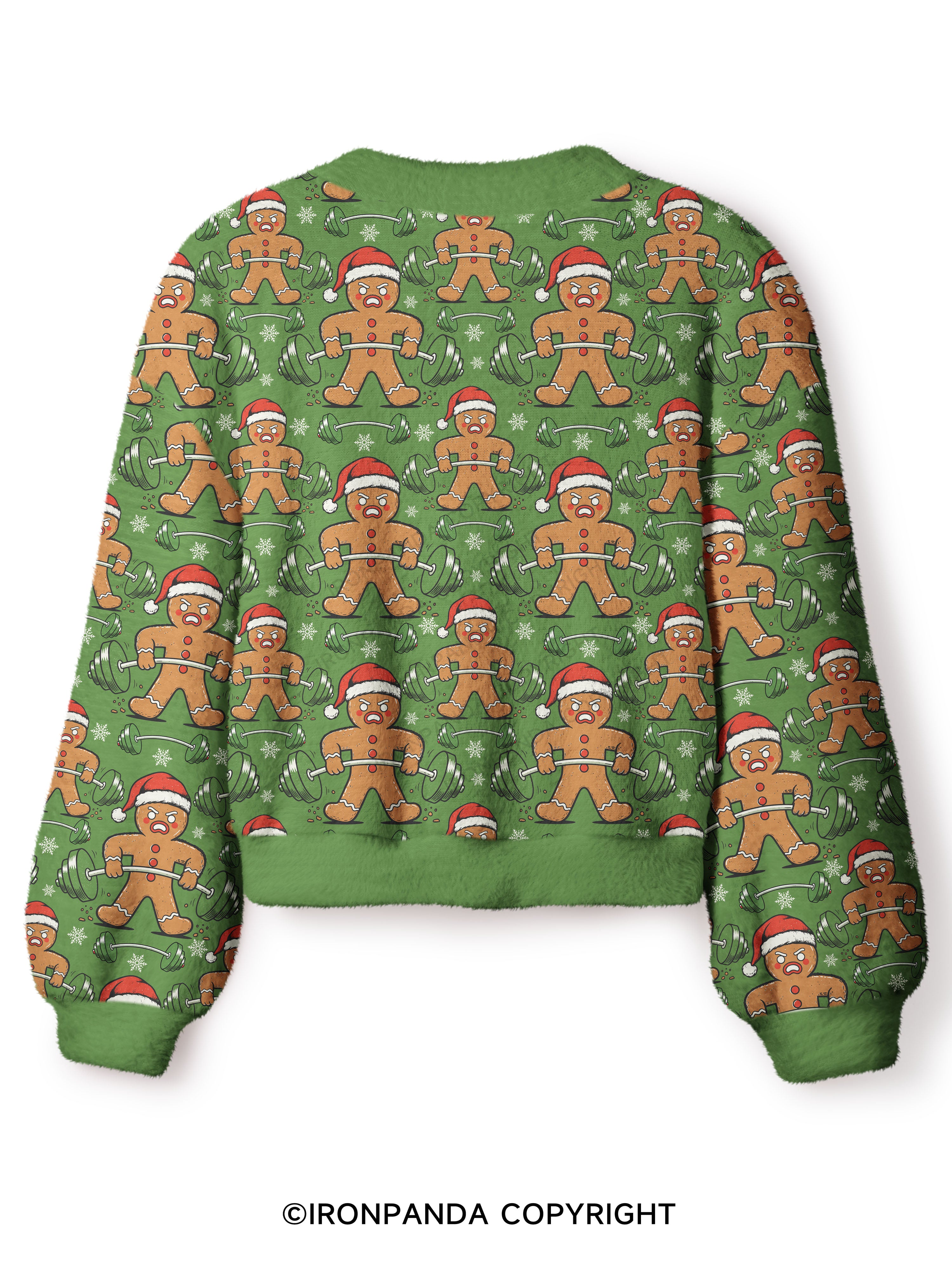 oh,snap Crop Ugly Cardigan Sweater