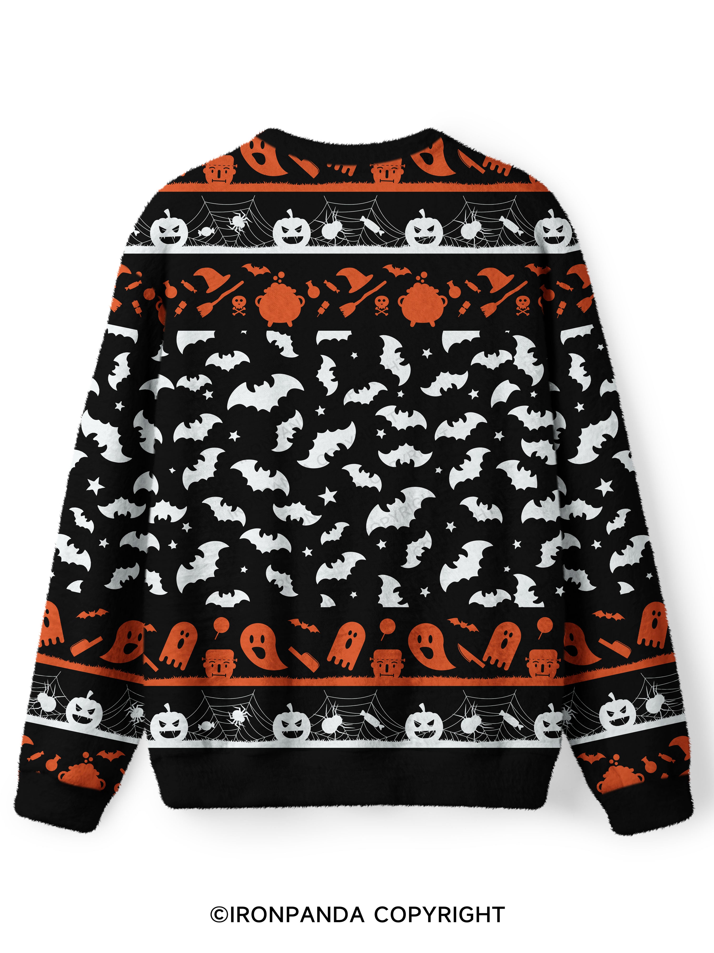 NO TRICKS JUST REPS Ugly Fuzzy Fleece Sweater