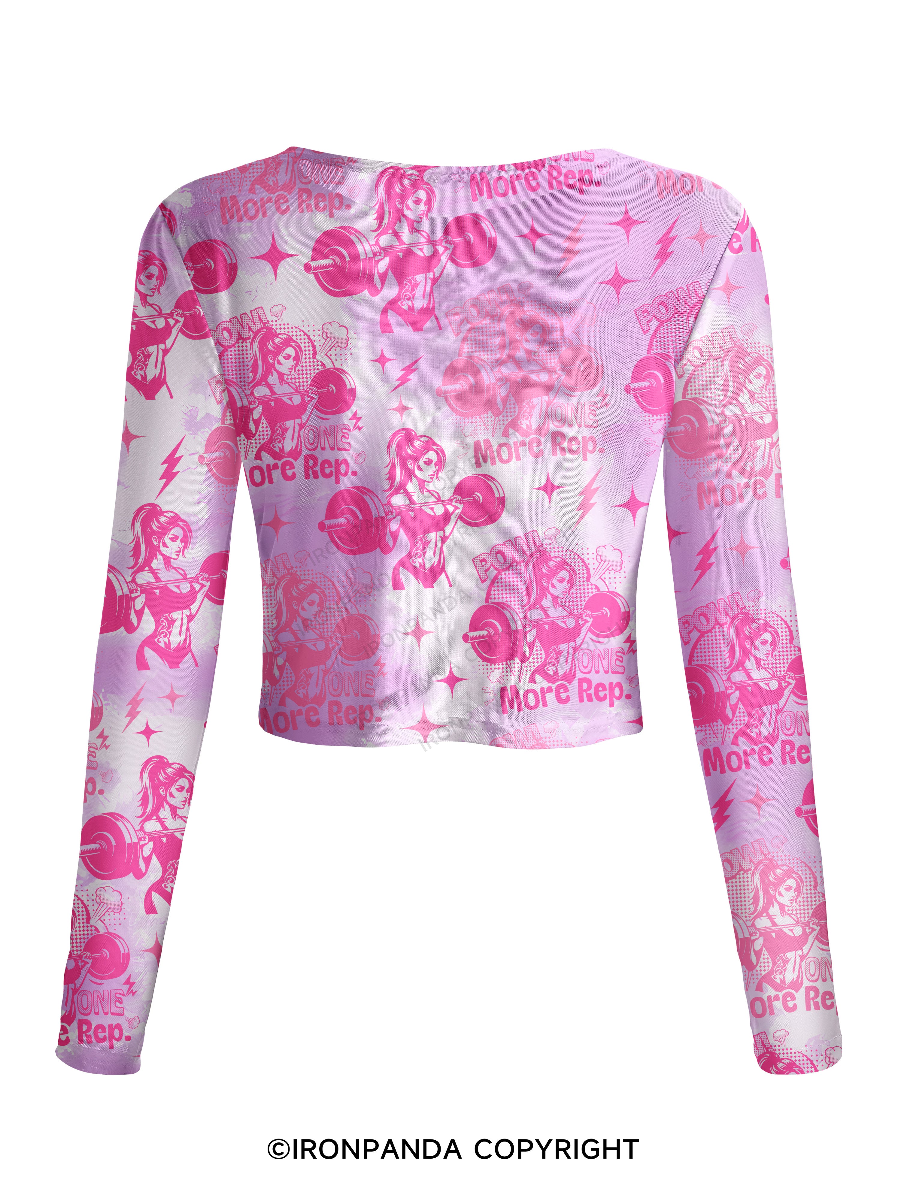 one more rep Mesh Long Sleeve Top