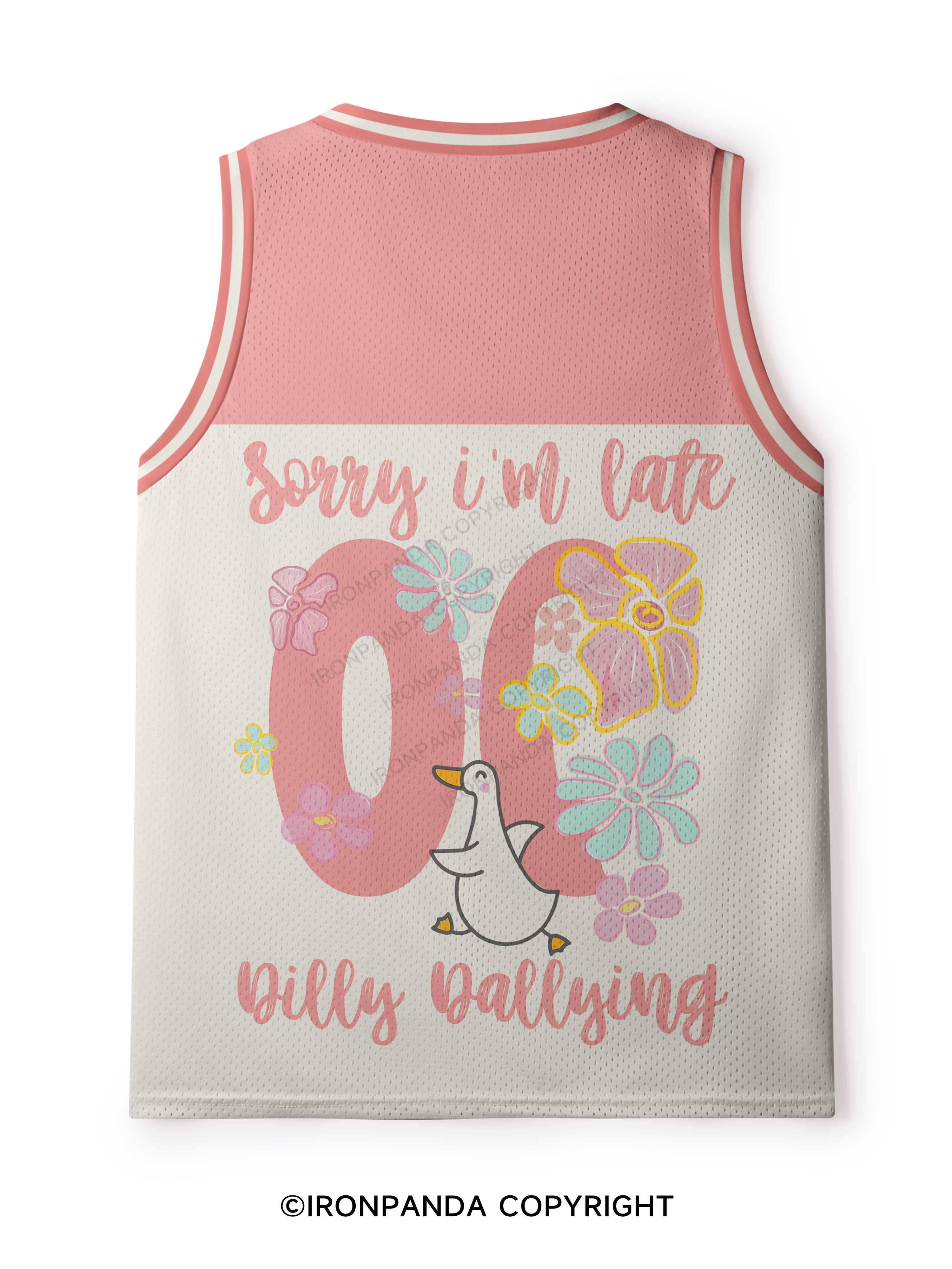 Sorry I'm late I was dilly dallying Mesh Tank Top