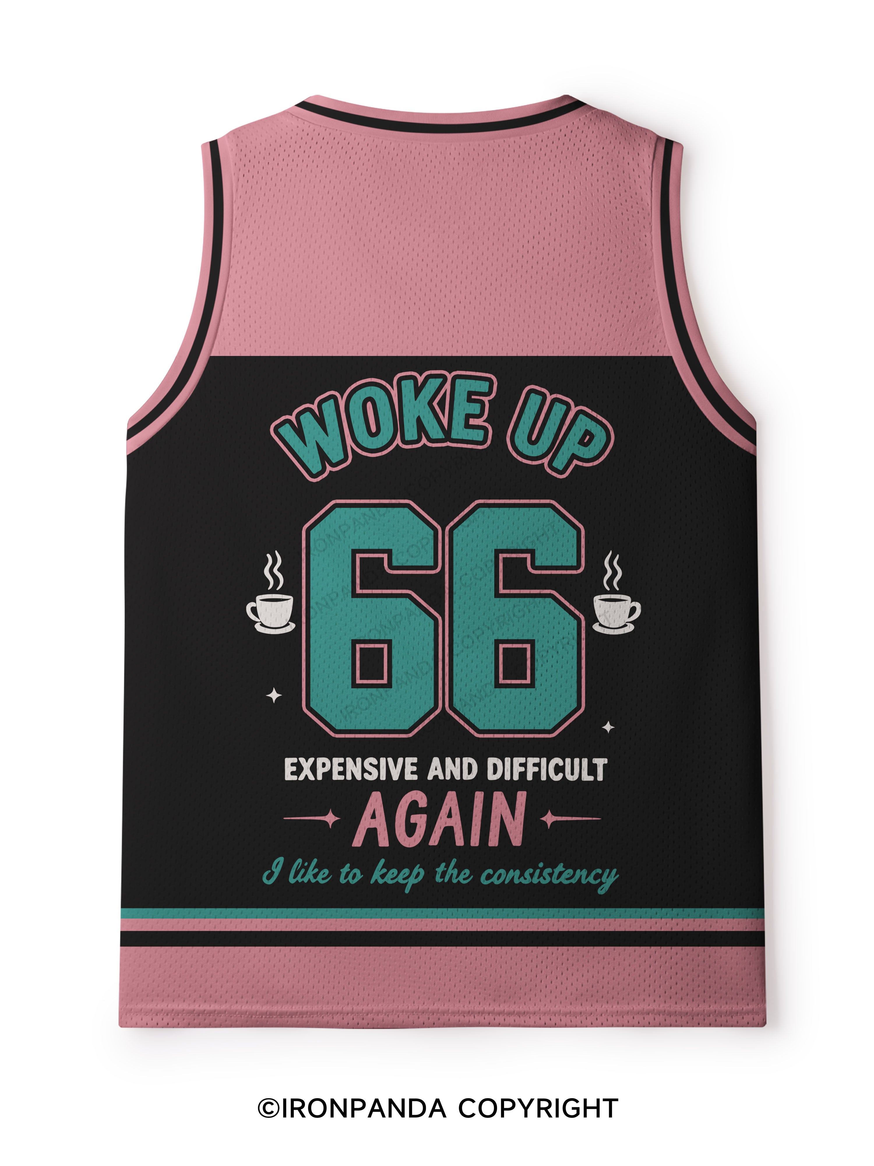 WOKE UP EXPENSIVE AND DIFFICULT AGAIN Mesh Tank Top