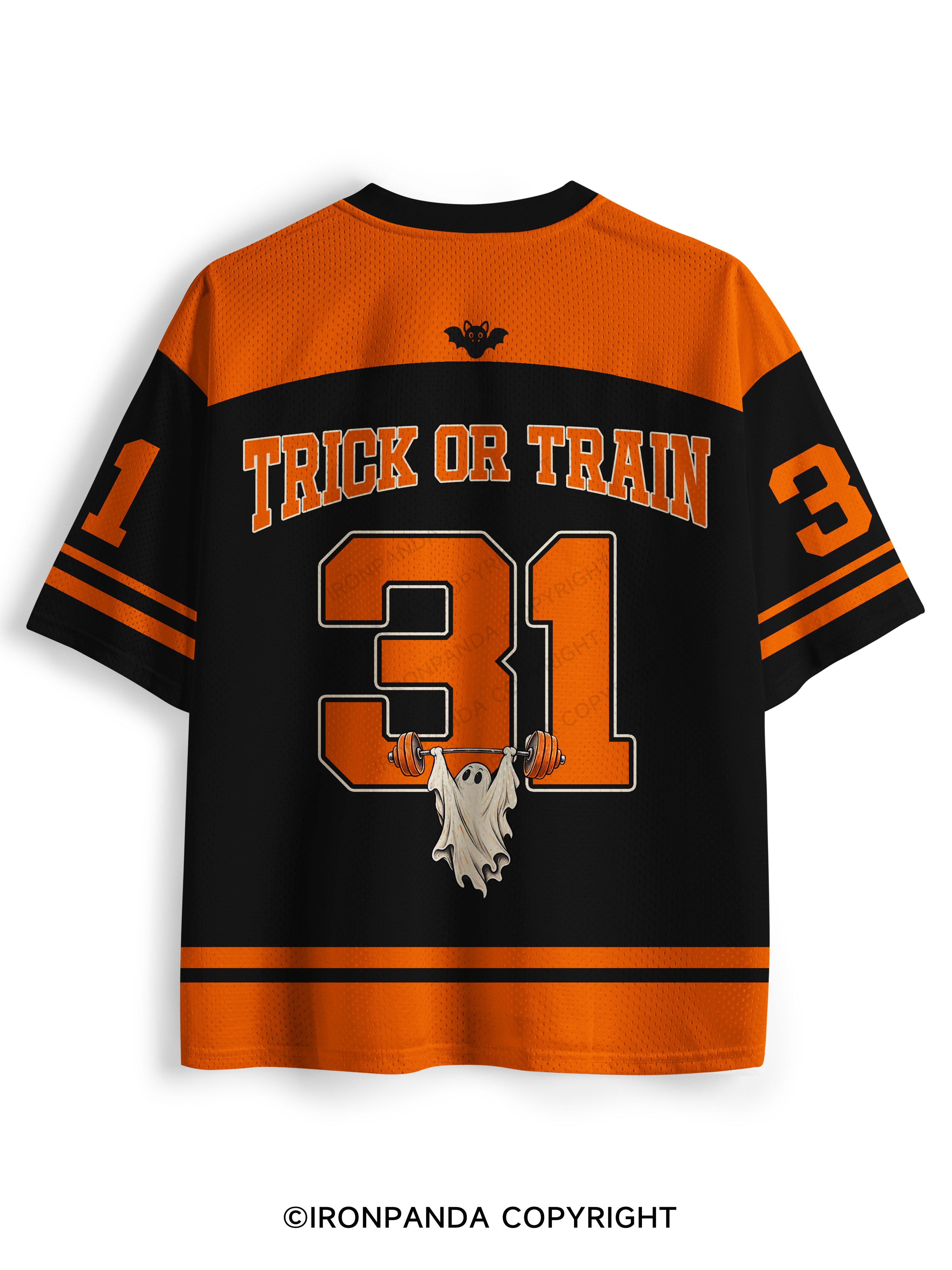 Weightlifting Ghost Spooky Workout Mesh Jersey