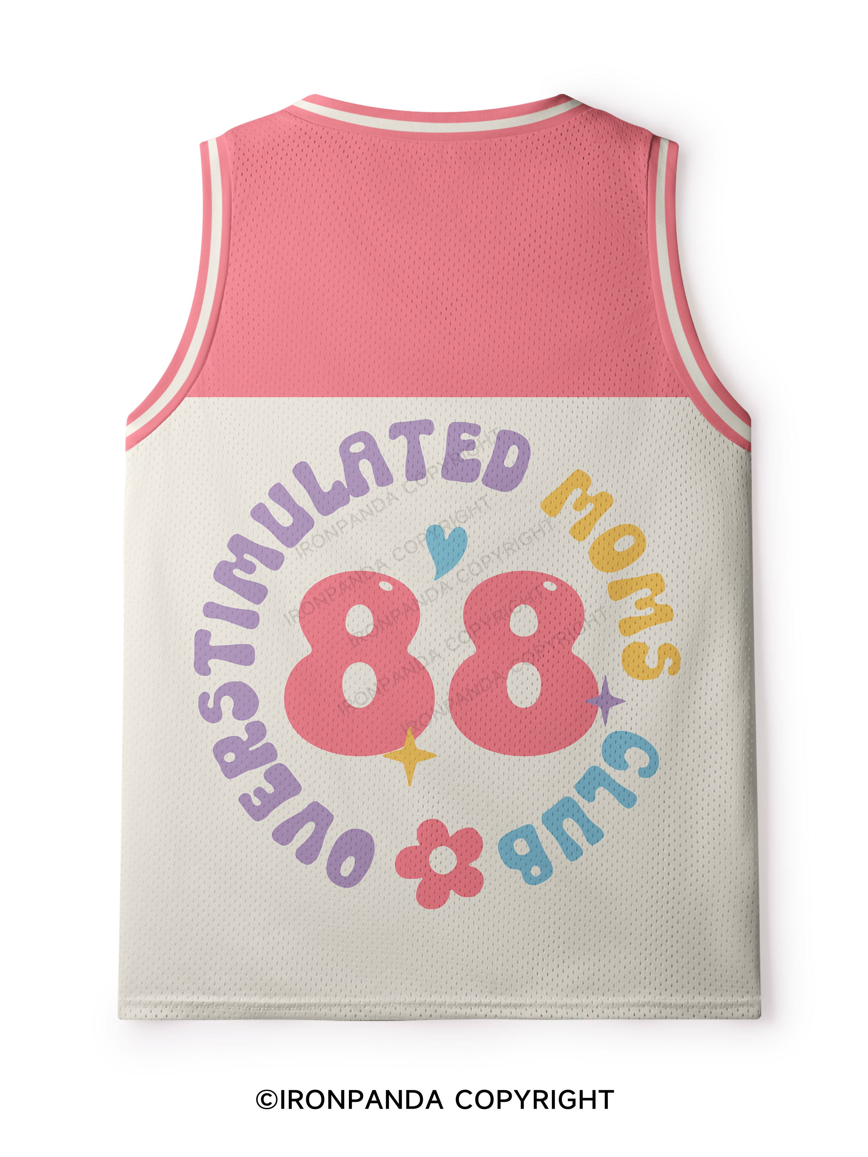 OVER STIMULATED MOMS CLUB GYM Mesh Tank Top
