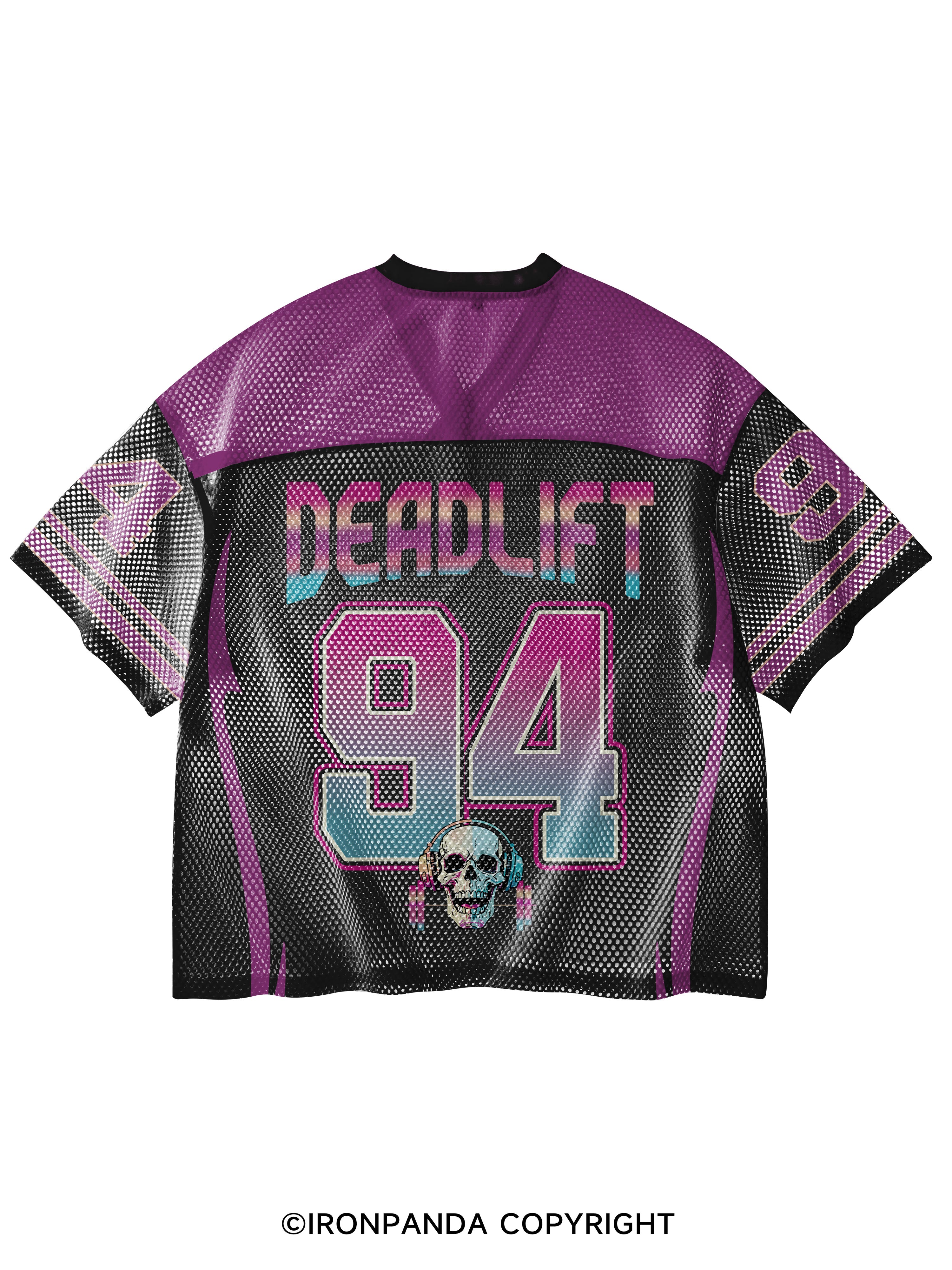Deadlift V-Neck Open Hole Mesh Top